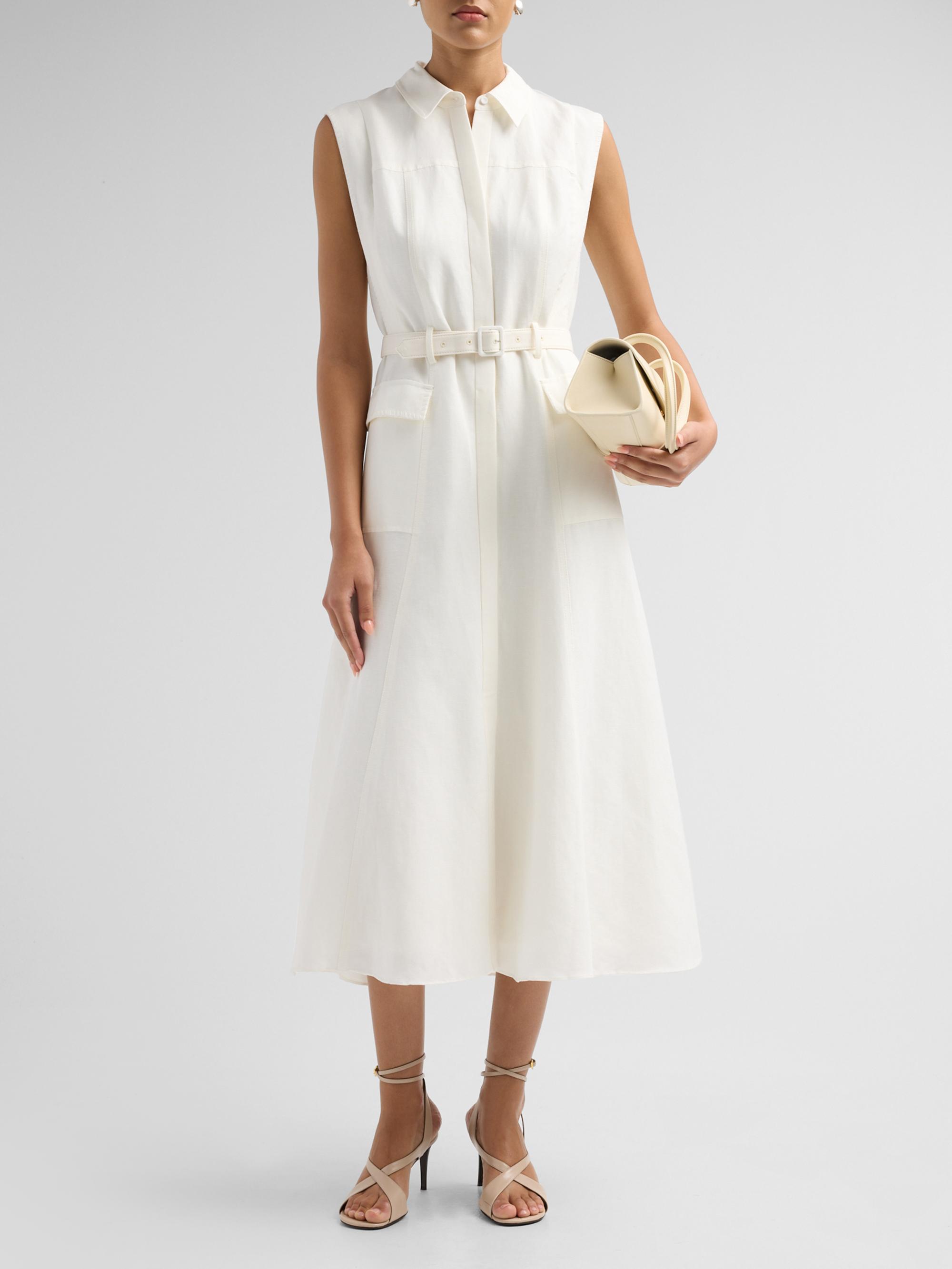 Kobi Halperin Women's Tomi Linen-Blend Safari Midi Dress - | Thumbnail 2