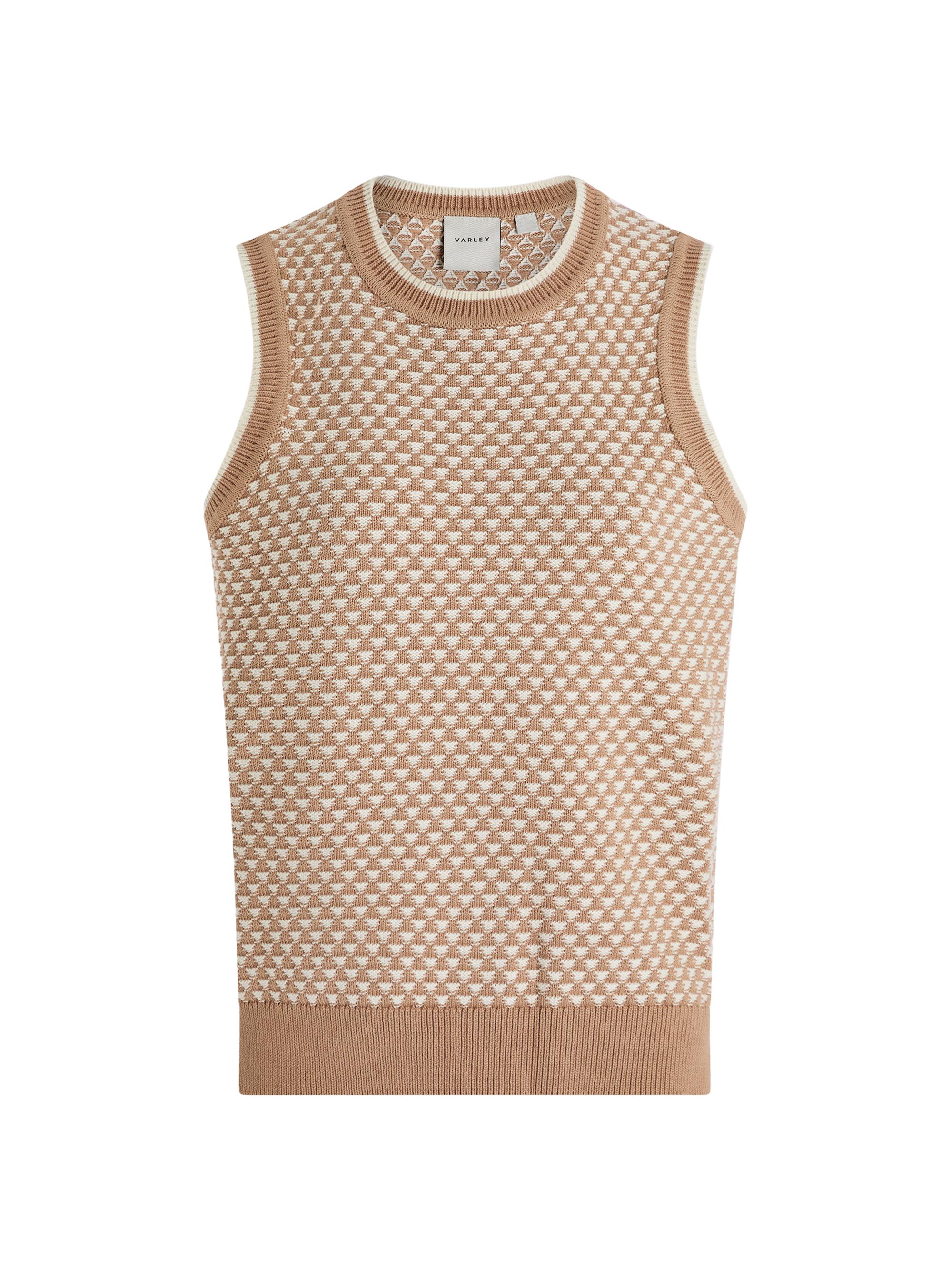 Varley Women's Jenson Stitch Knit Cotton Tank - Light Taupe