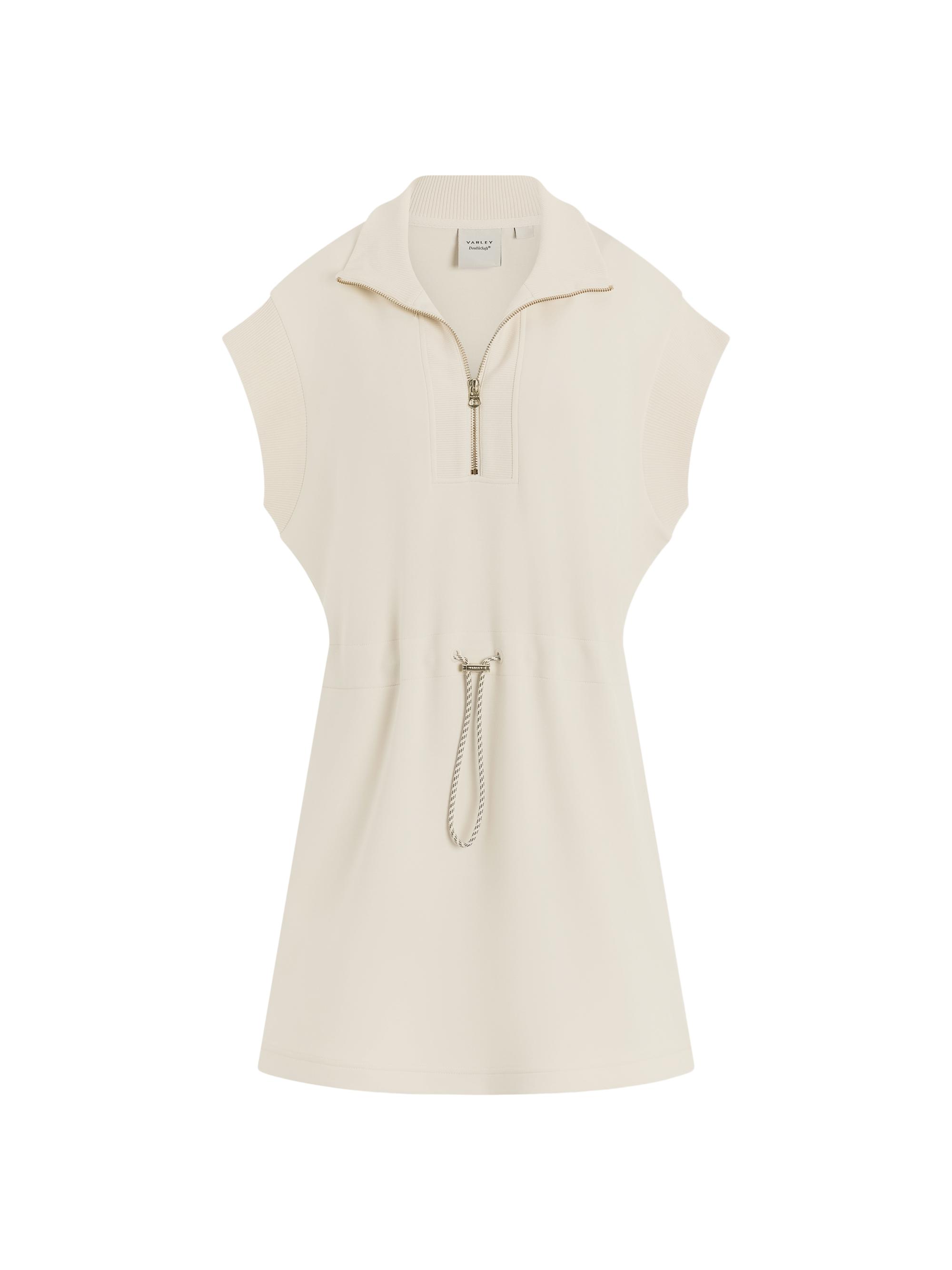Varley Women's Avaya Half-Zip Minidress - Pristine