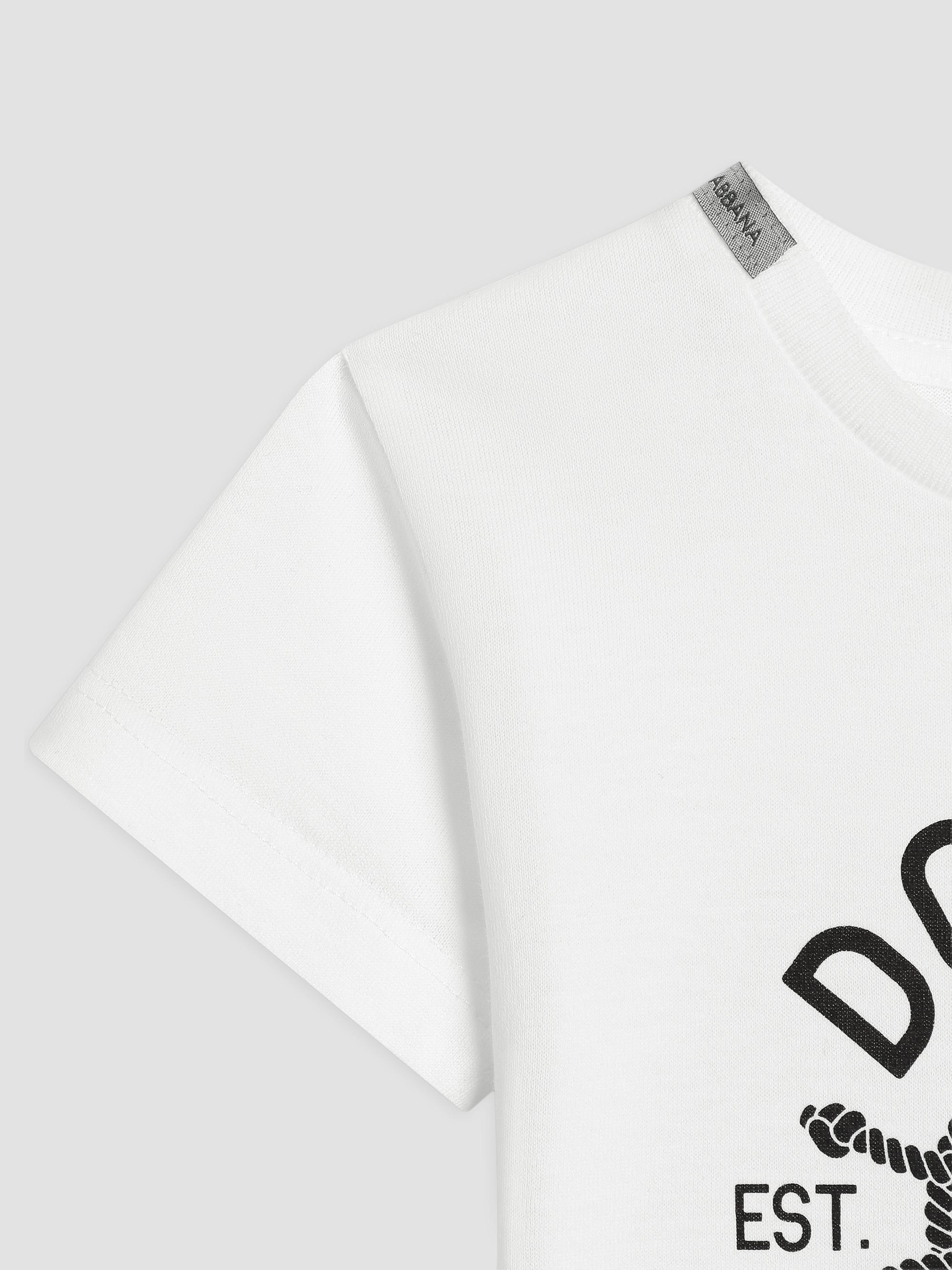 Dolce & Gabbana Baby Boy's Logo Cotton Jersey T-Shirt - Bianco 24 Months | Thumbnail 4