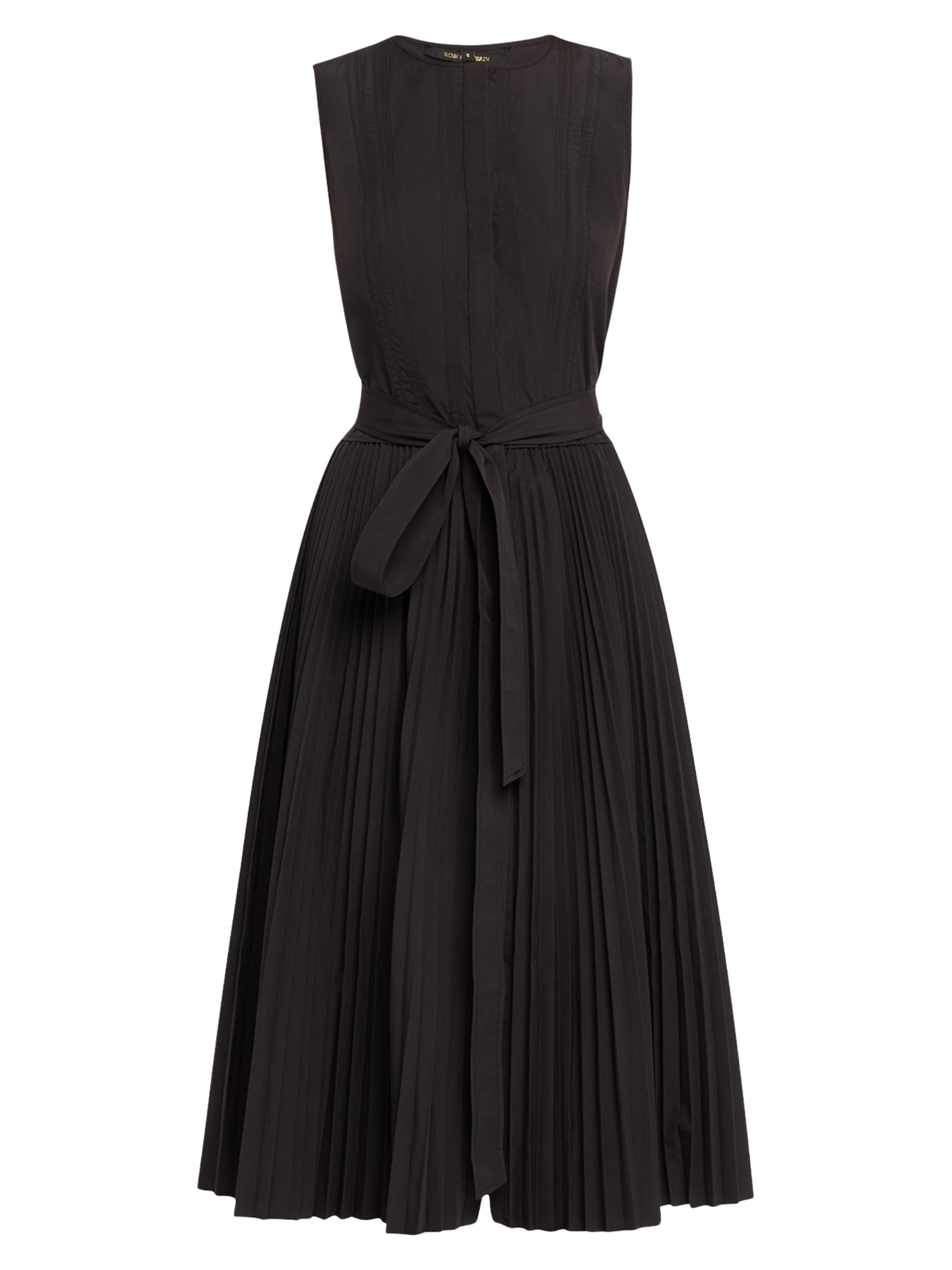 Kobi Halperin Women's Fleur Pleated Sleeveless Midi-Dress - Black