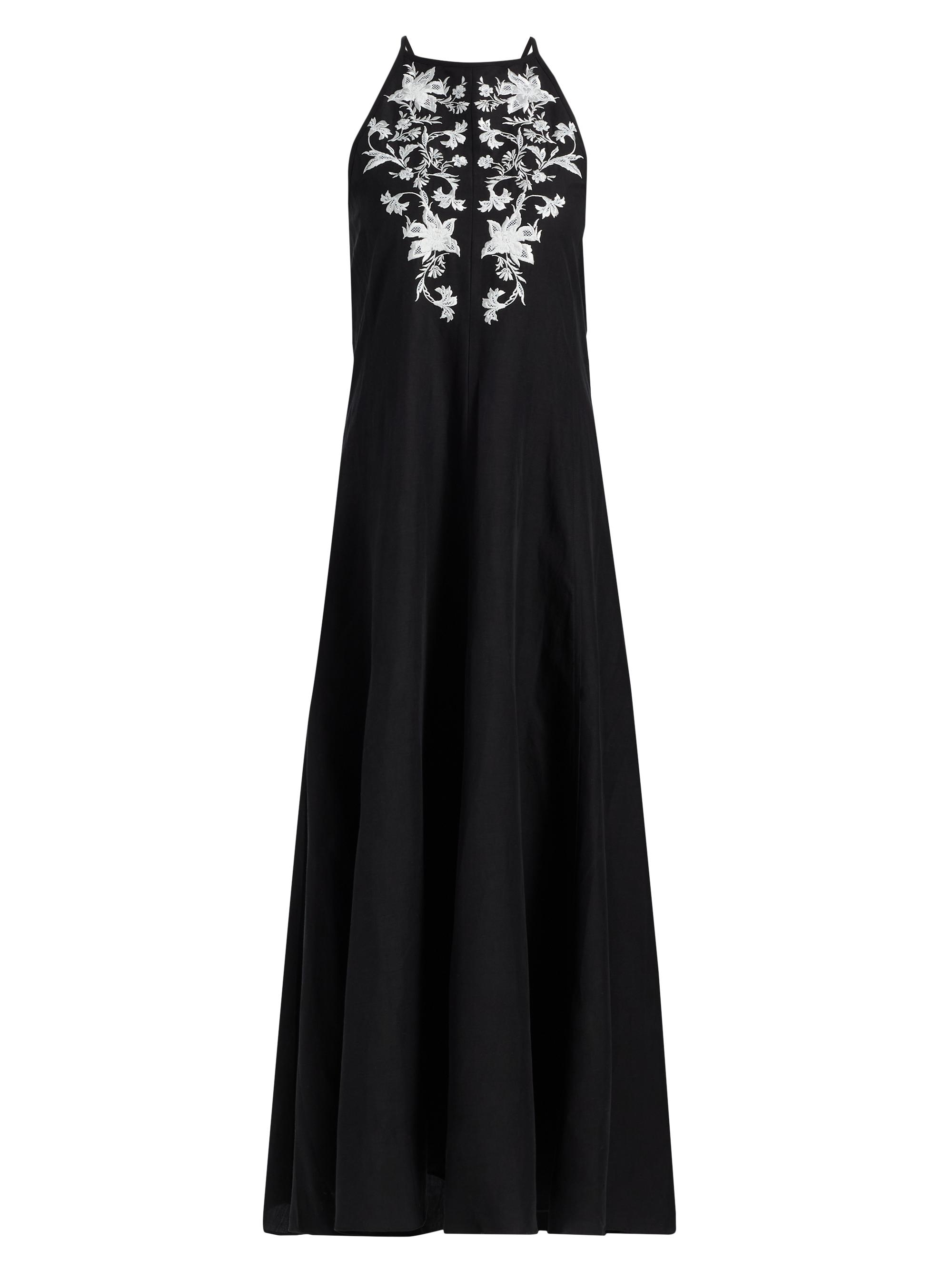 Kobi Halperin Women's Regina Embroidered Midi-Dress - Black