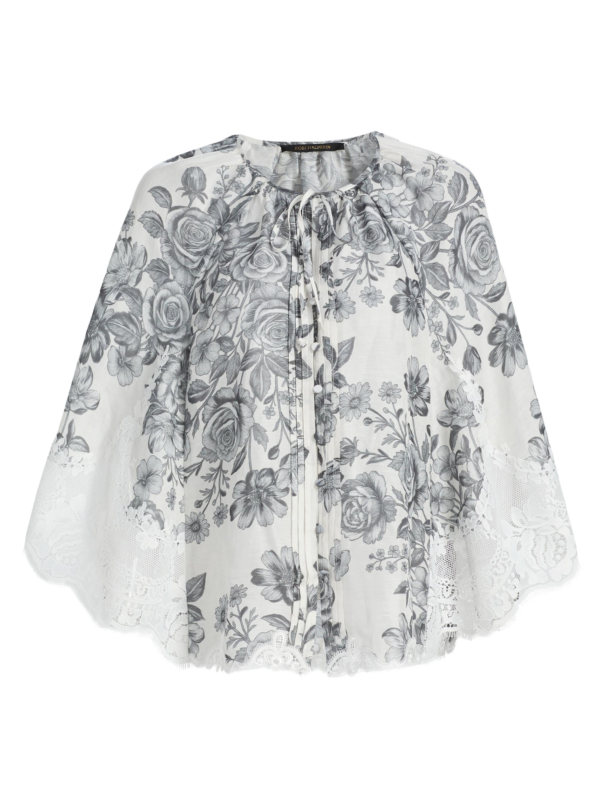 Kobi Halperin Women's Paloma Floral Lace-Trim Blouse -  Multi