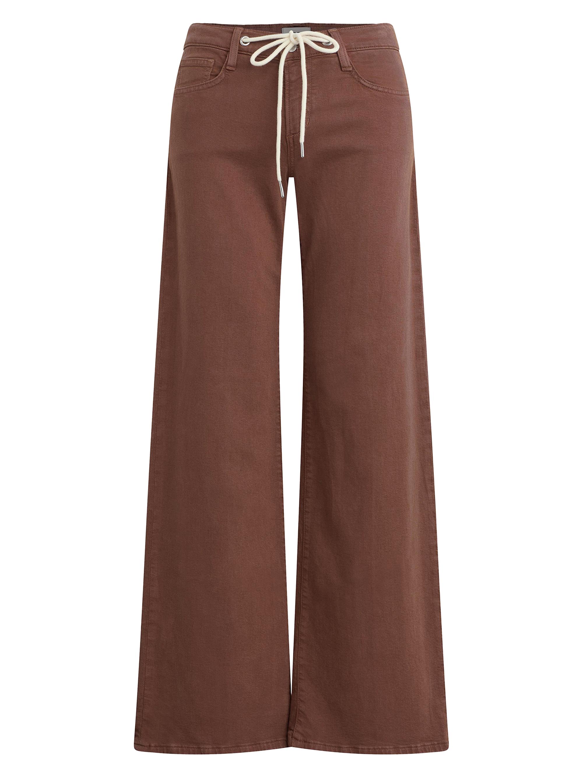 Joe's Jeans Women's Lou Lou Drawstring Wide-Leg Jeans - Chocolate