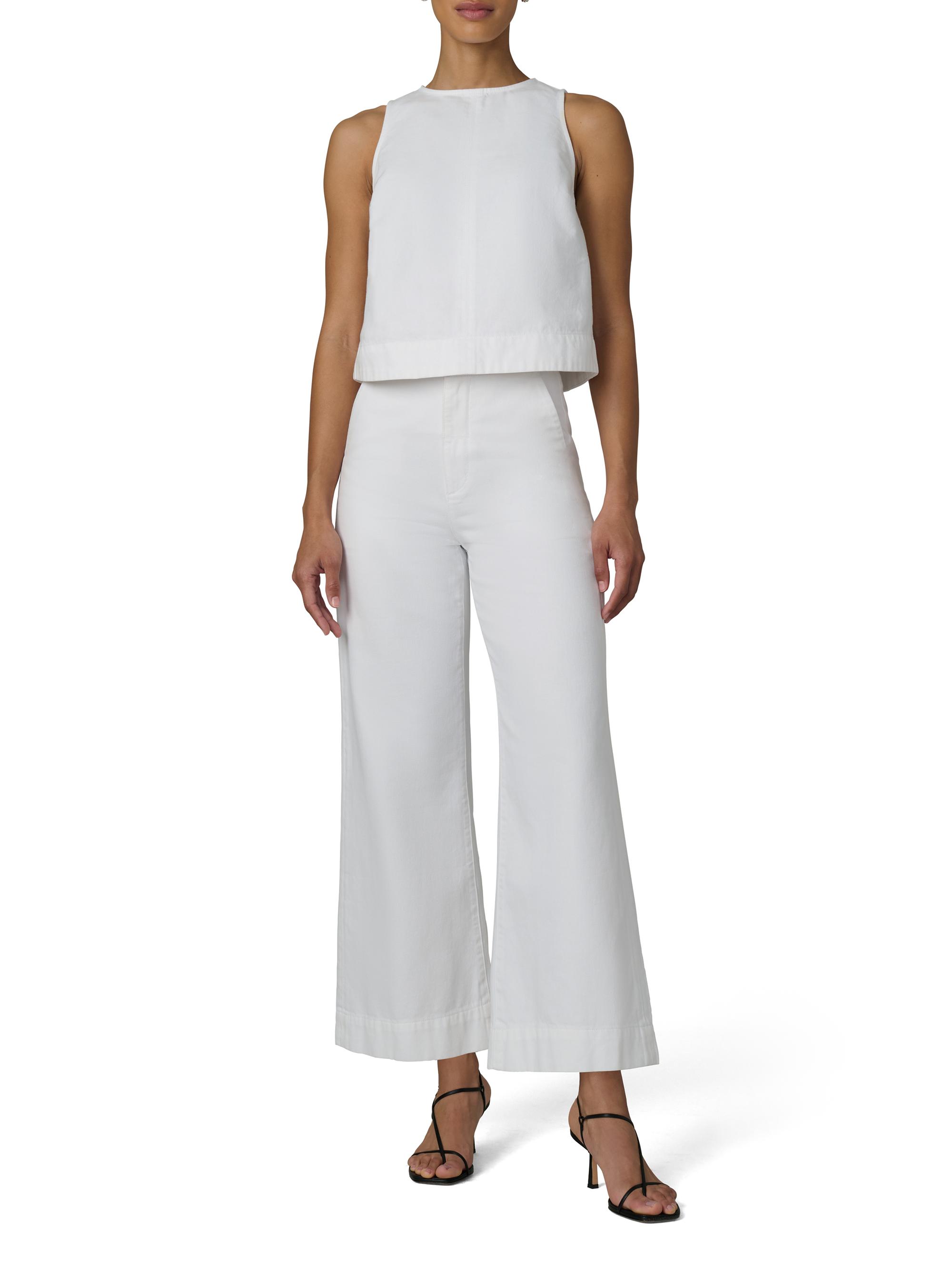 Joe's Jeans Women's Cotton Denim Sleeveless Top - White | Thumbnail 2