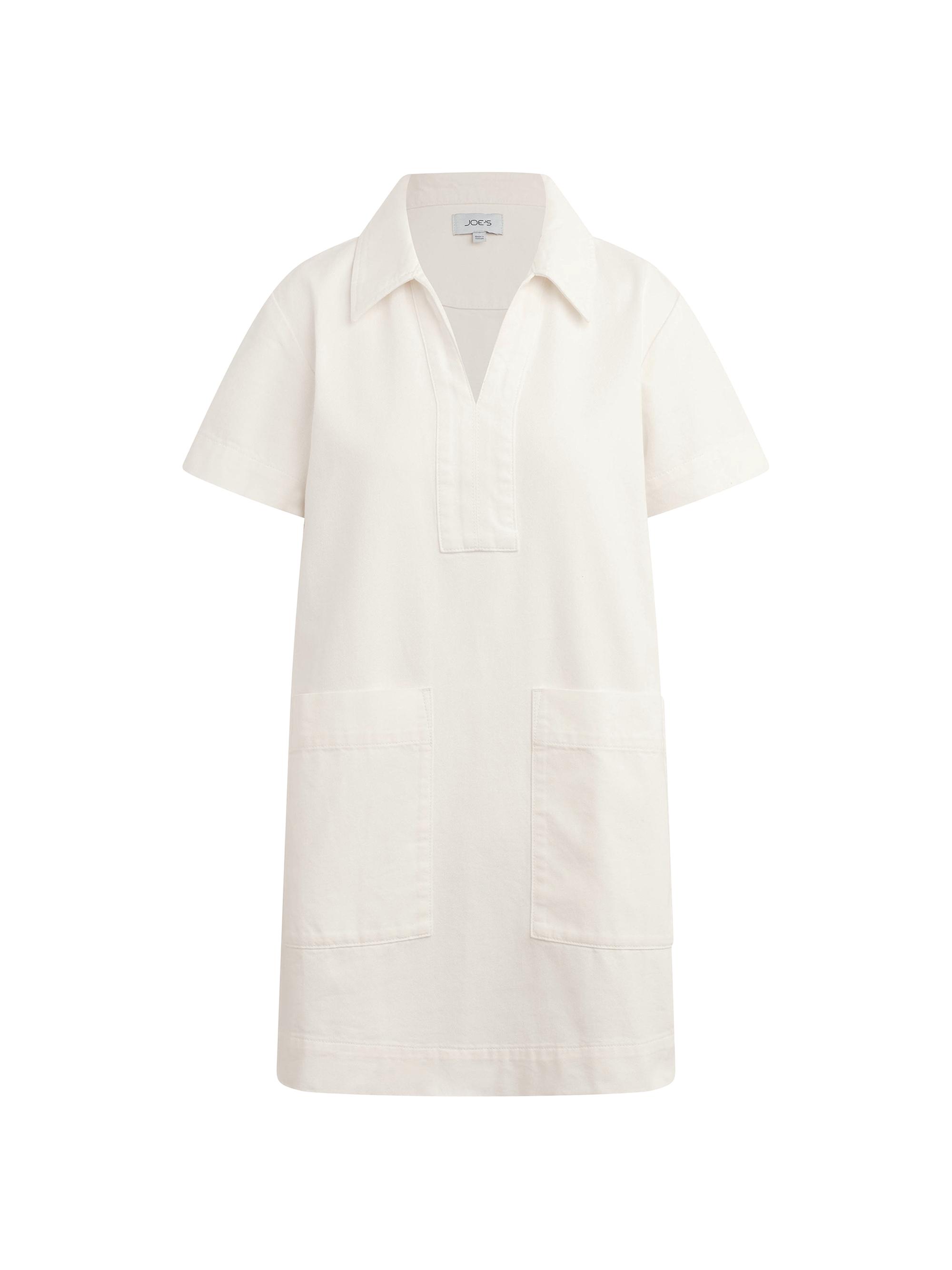 Joe's Jeans Women's Lillian Cotton Denim Mini-Shirtdress - Milk