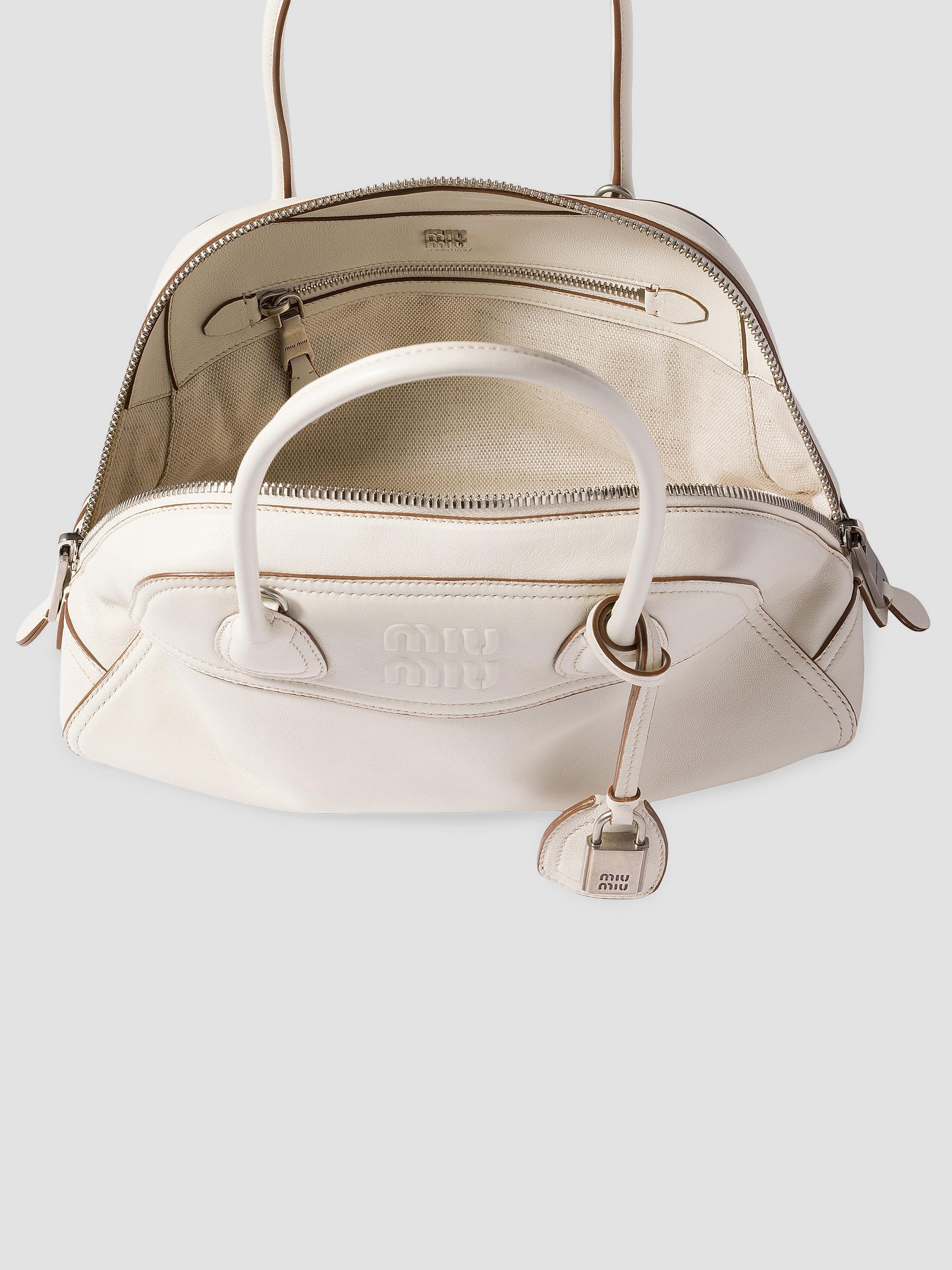 Miu Miu Vivant Leather Top Handle Bag | Saks Fifth Avenue
