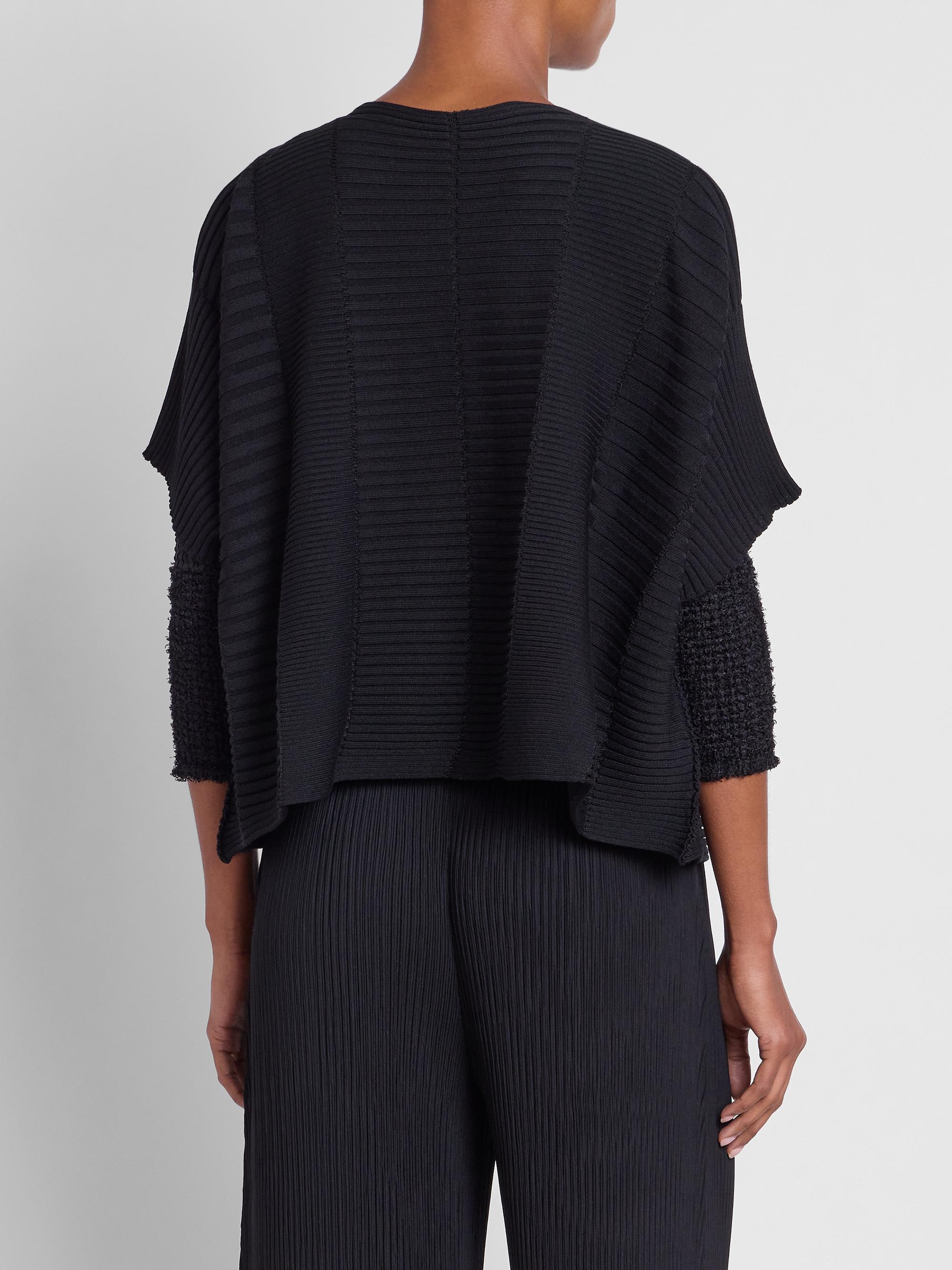 mn ISSEY MIYAKE 幻 トップス Issey Miyake Ribbed Open-Front Cardigan | Saks Fifth Avenue