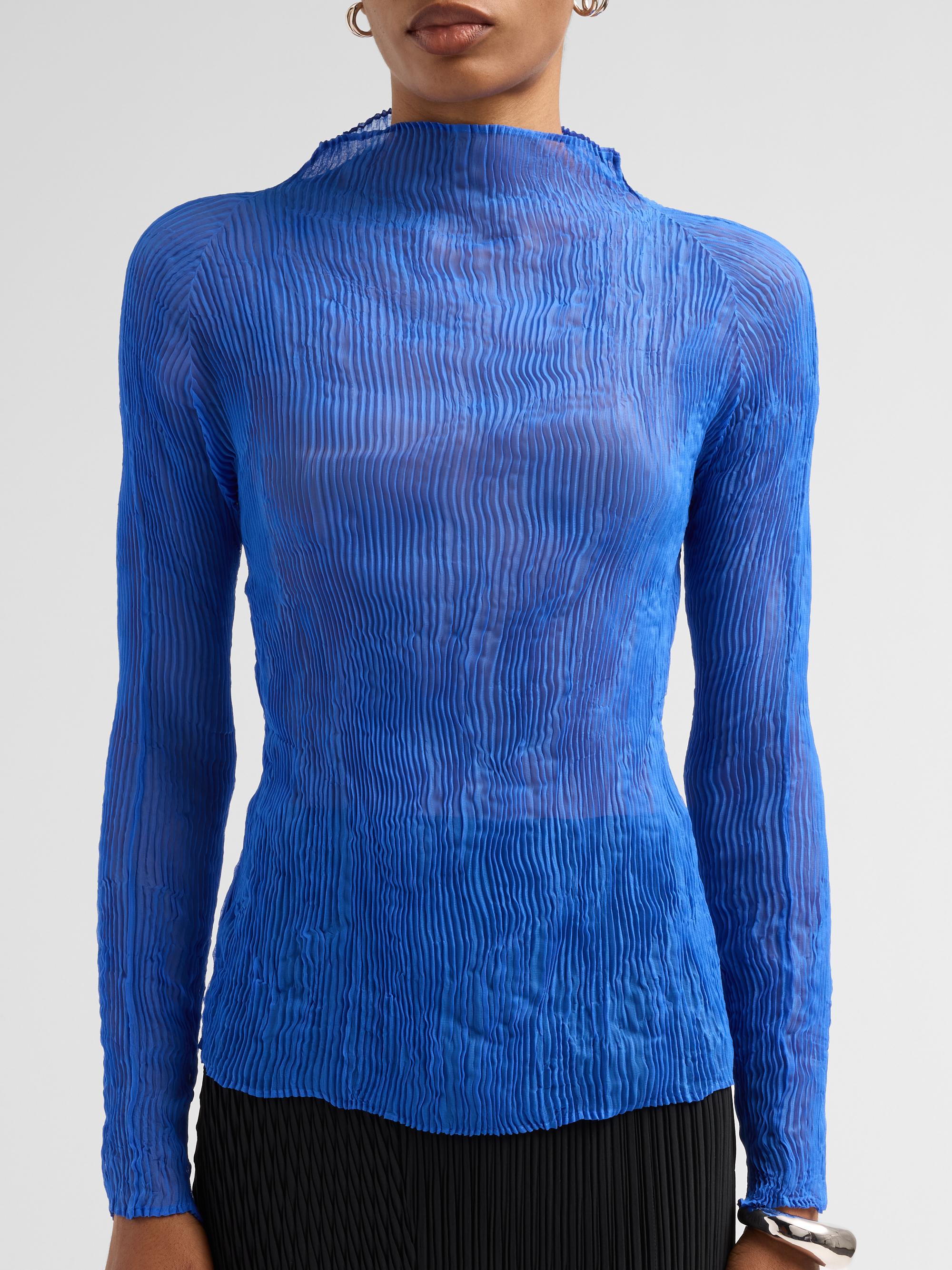 トップス ISSEY MIYAKE CHIFFON TWIST Issey Miyake Chiffon Twist Rib-Knit Top | Saks Fifth Avenue
