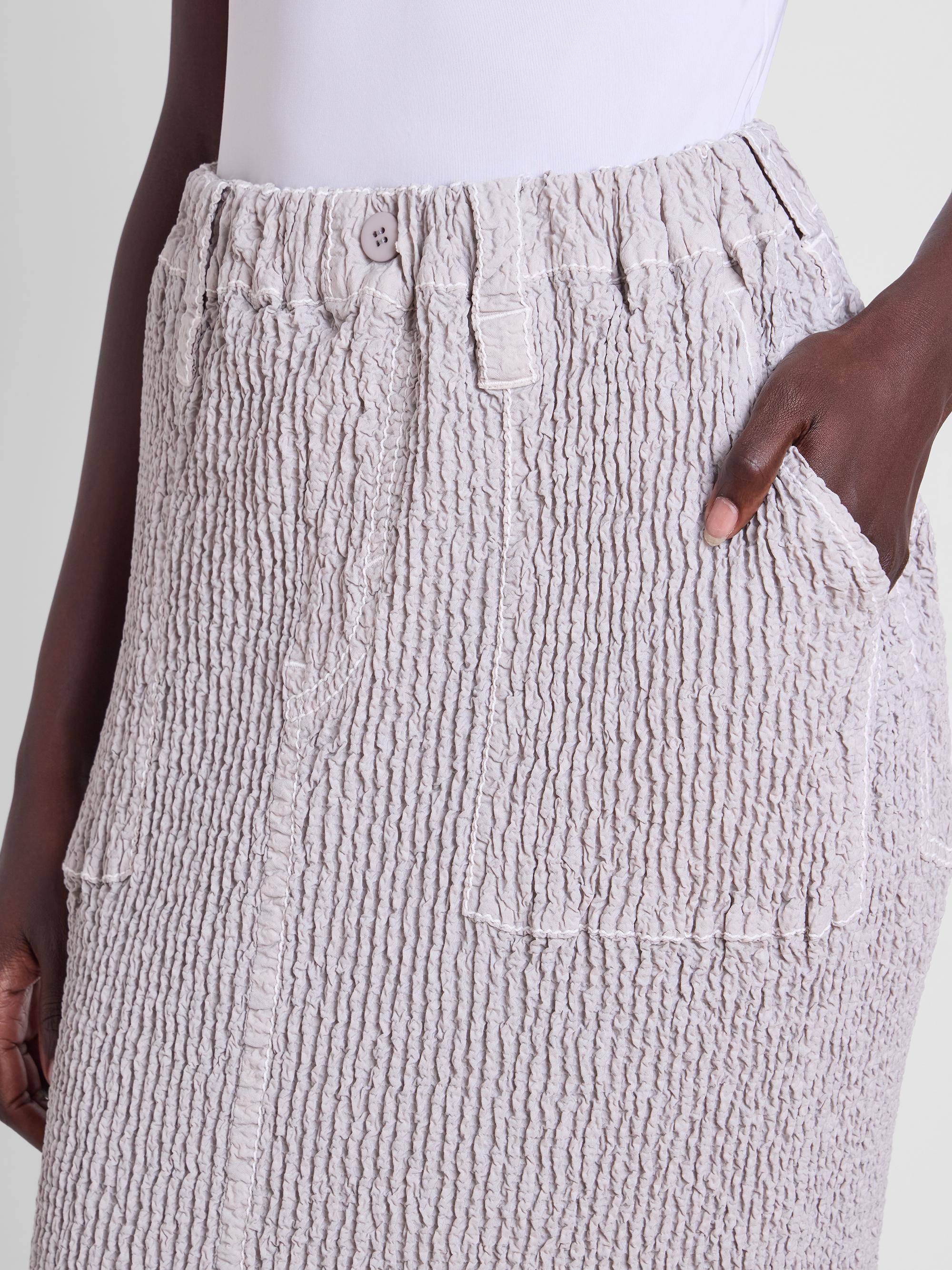Issey Miyake Wavelet Ensemble Textured Pencil Midi Skirt | Saks