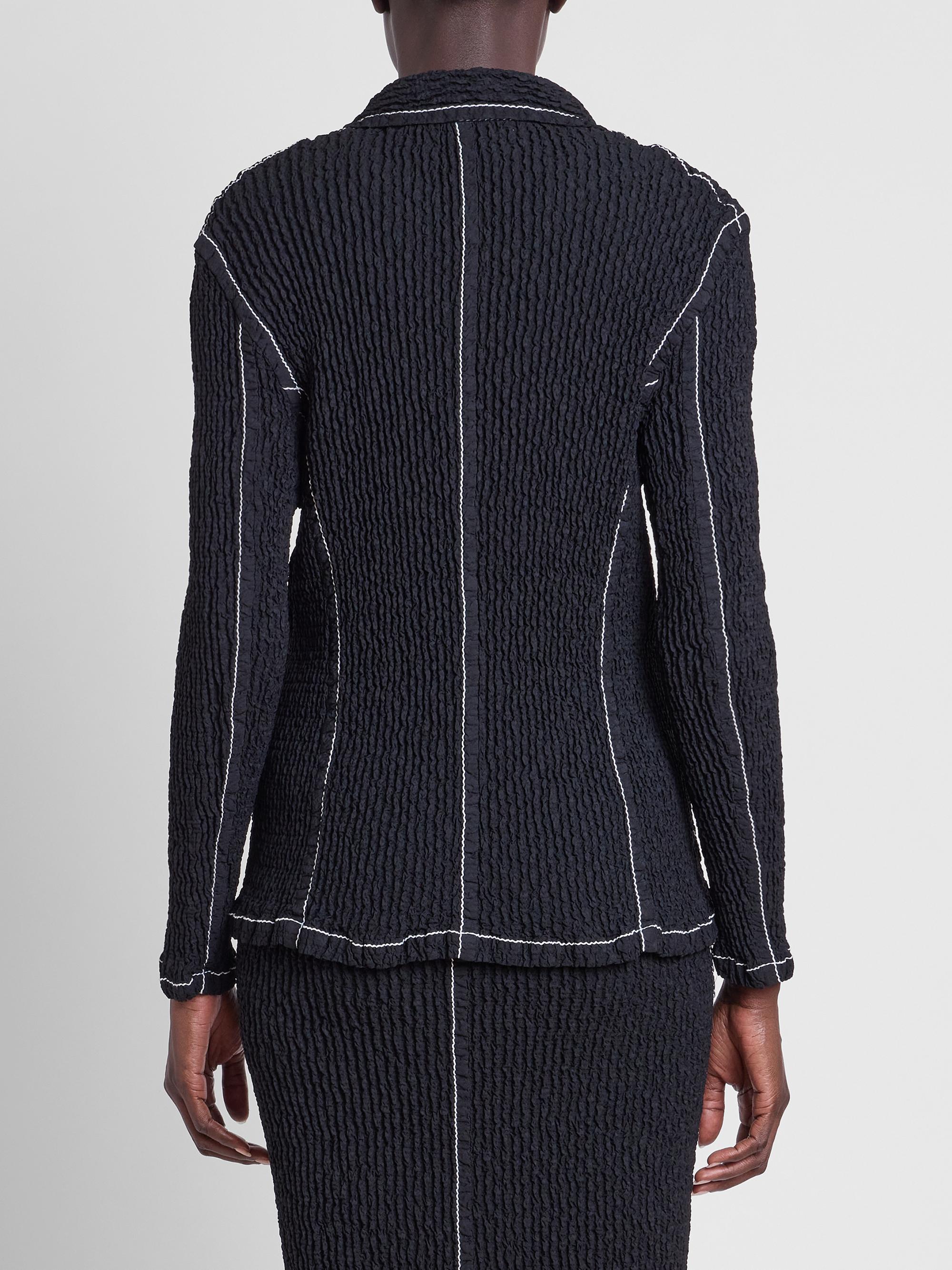 Issey Miyake Wavelet Ensemble Textured Notch Lapel Jacket | Saks