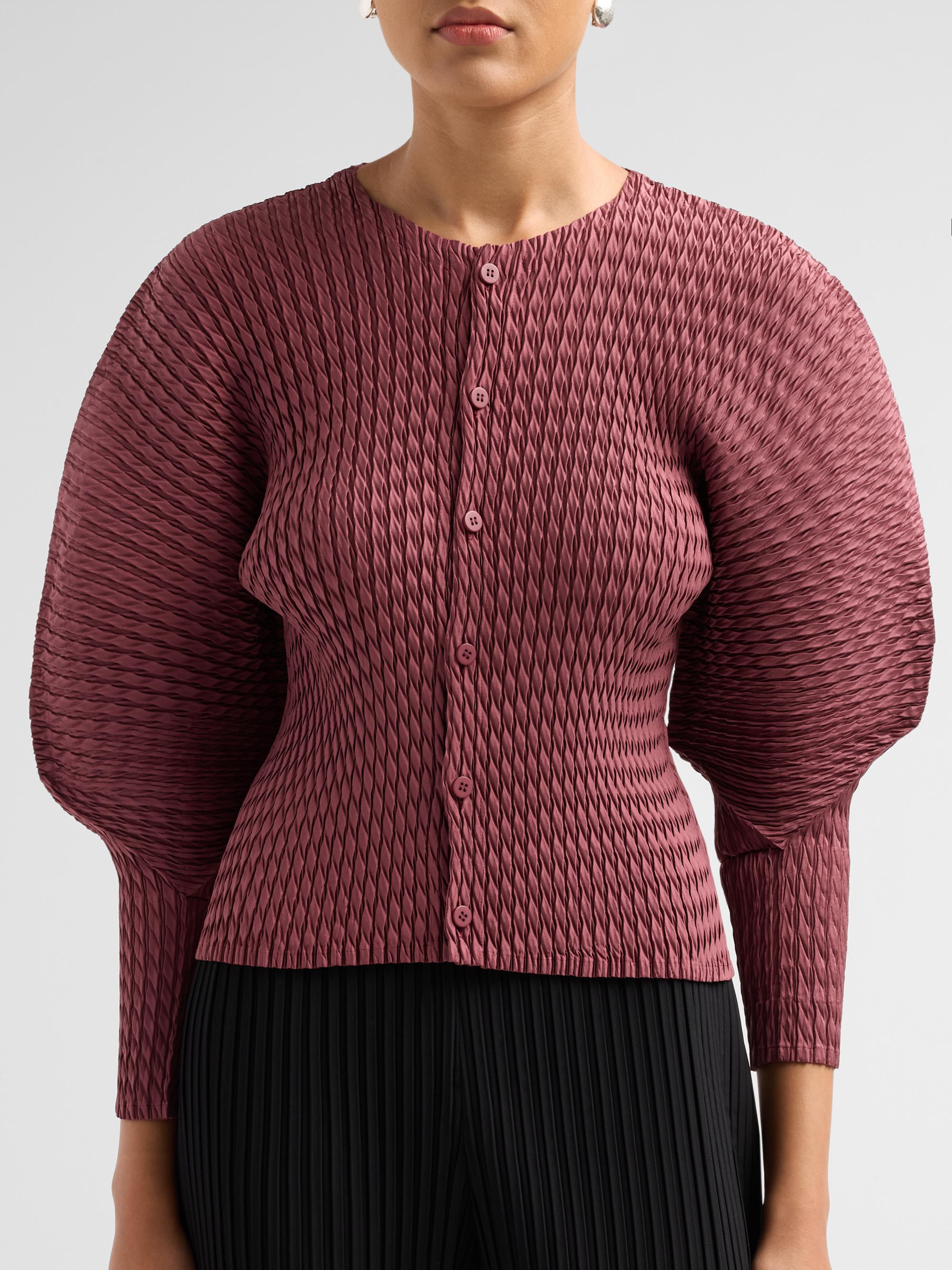 Issey Miyake Sleek Pleats Cardigan | Saks Fifth Avenue