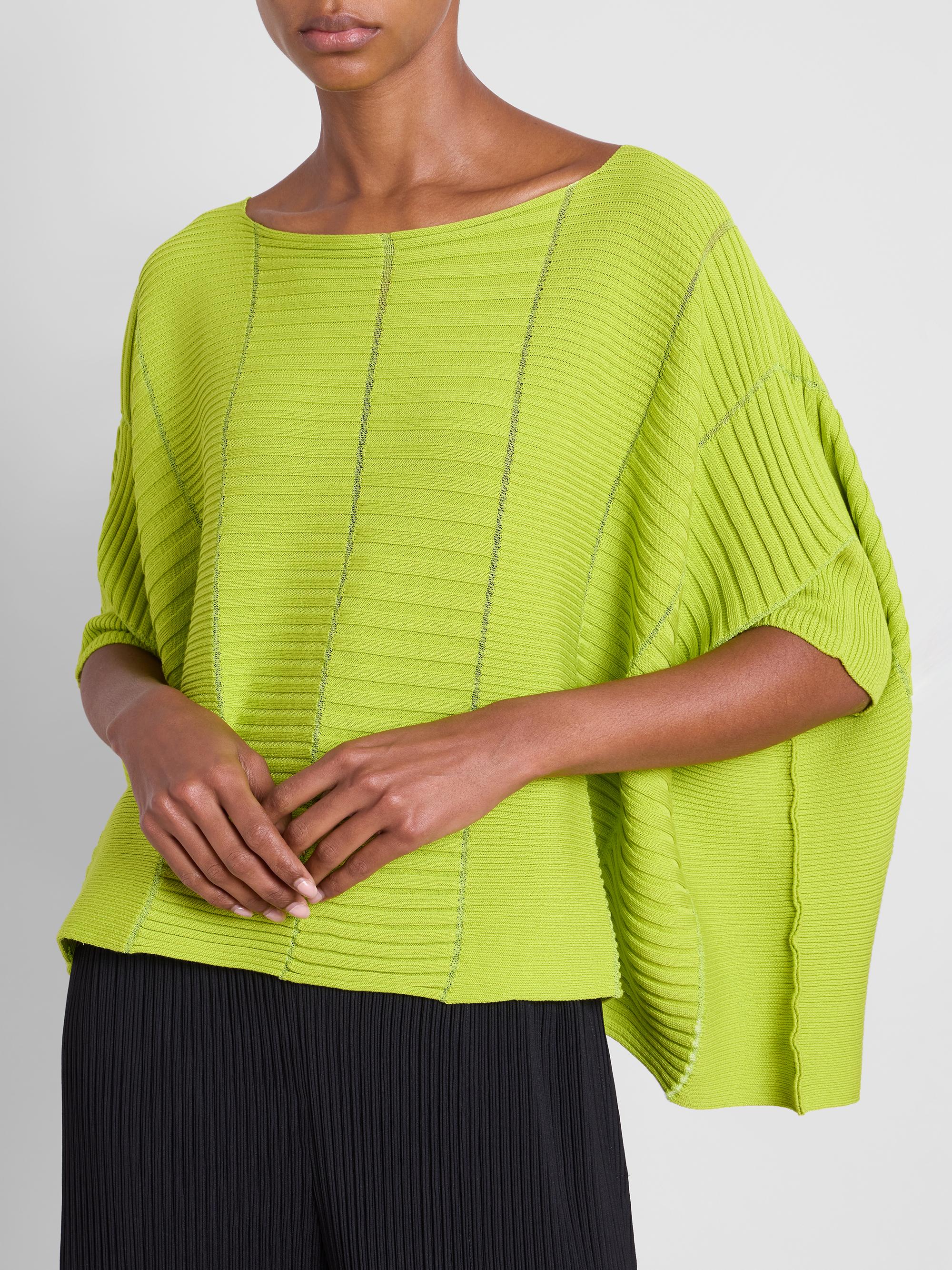 Issey Miyake Column Knit Cotton-Blend Top | Saks Fifth Avenue