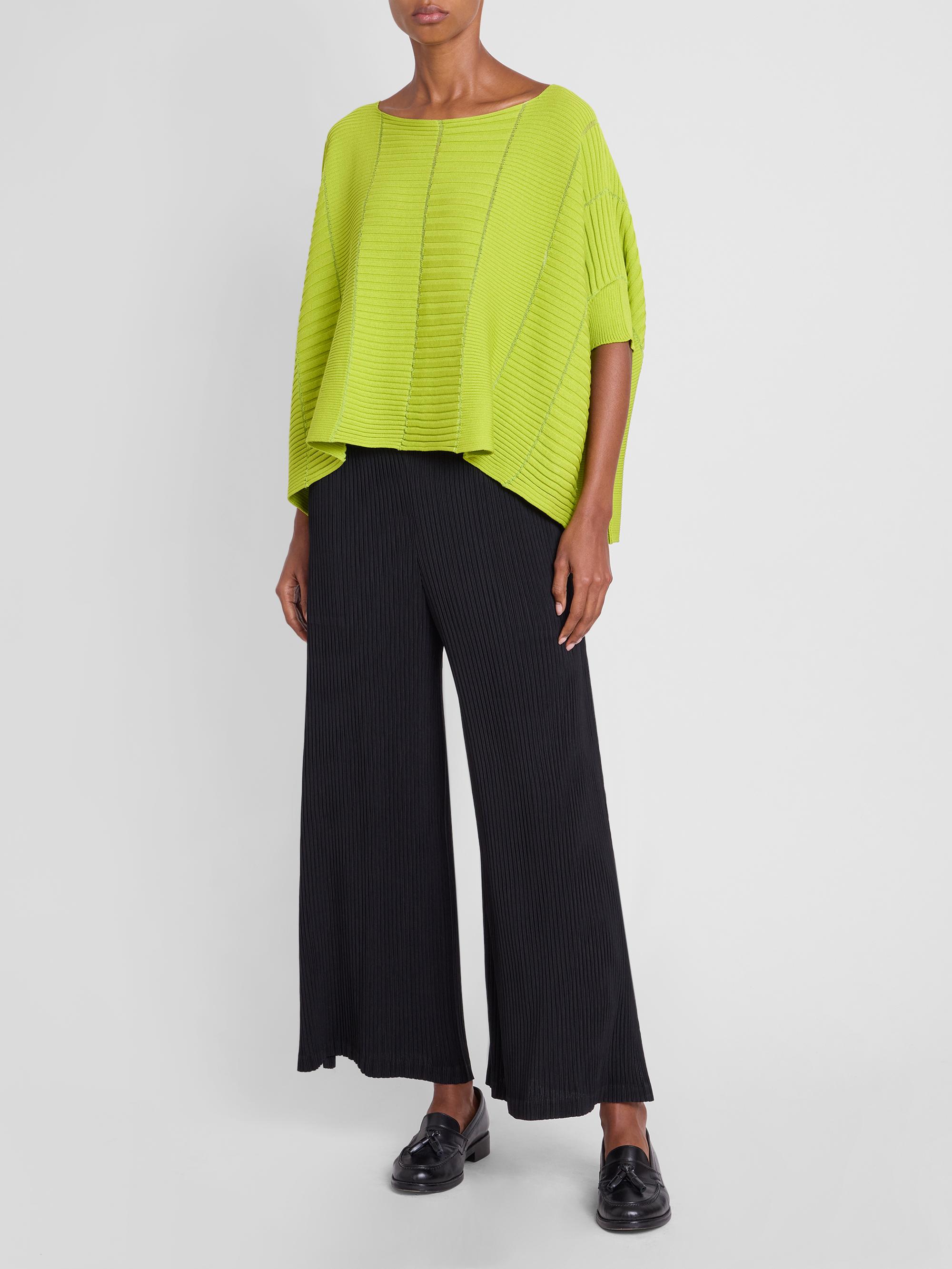 Issey Miyake Column Knit Cotton-Blend Top | Saks Fifth Avenue