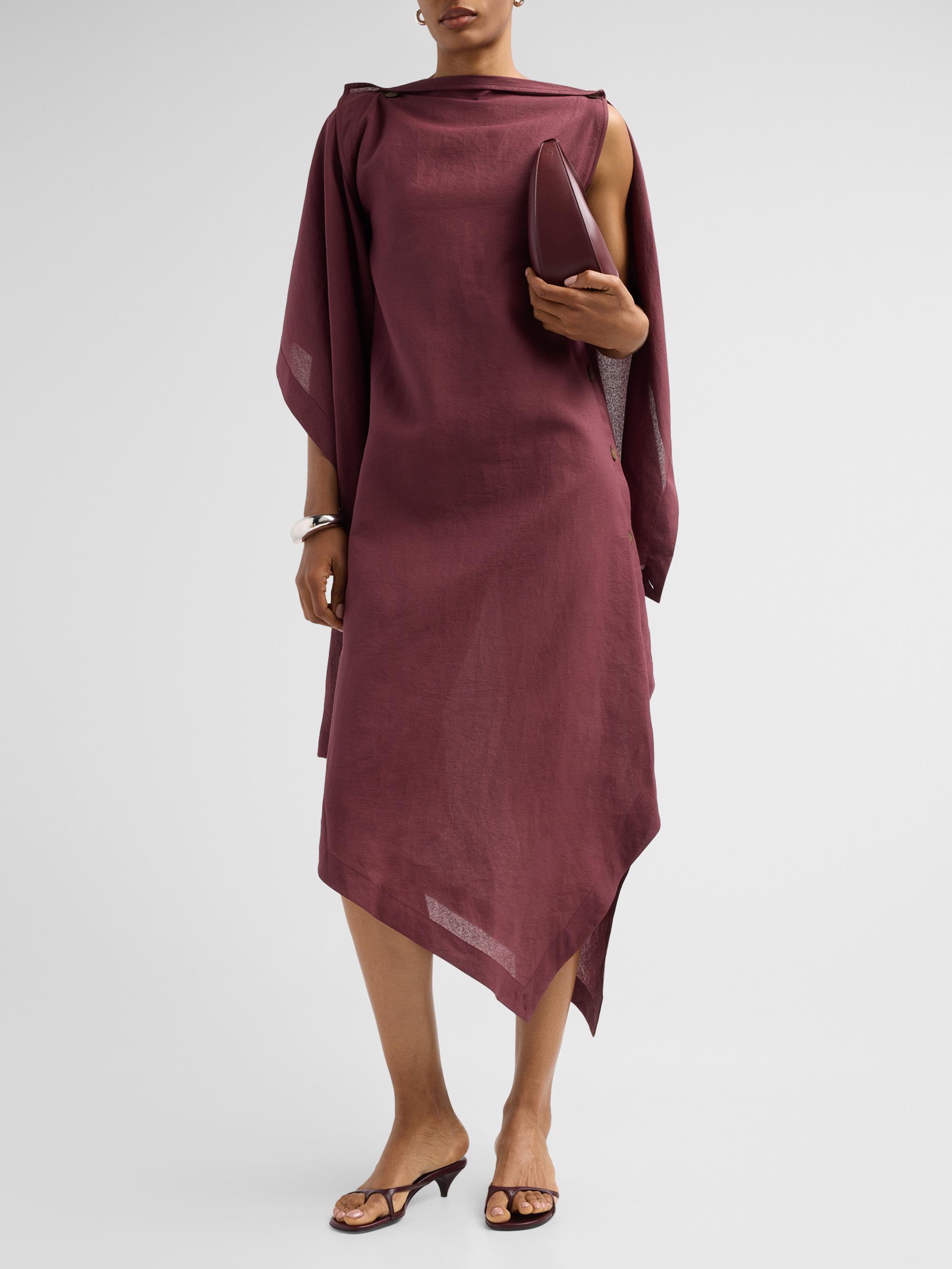 Issey Miyake All Squares Asymmetric Midi Dress | Saks Fifth Avenue