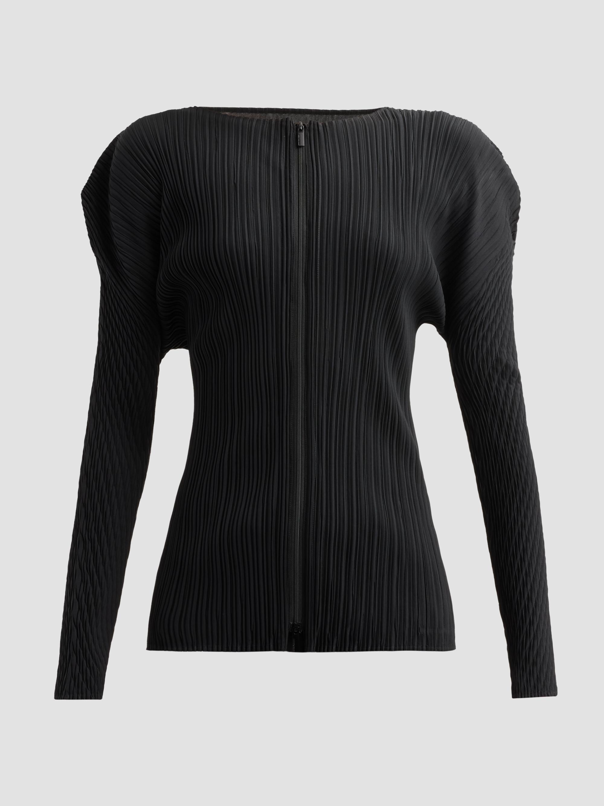 Issey Miyake Box Shoulder Pleats Cardigan | Saks Fifth Avenue