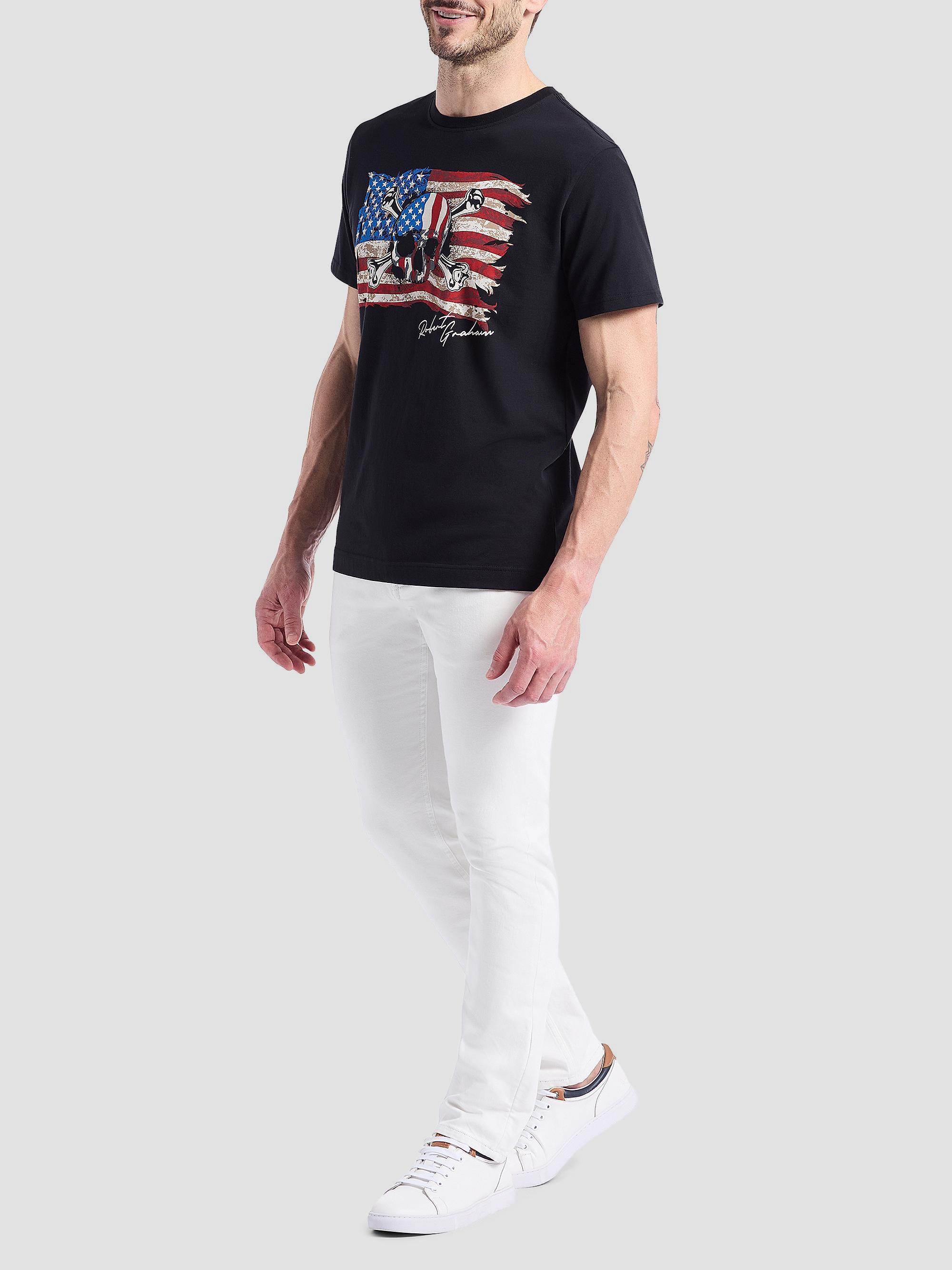 Robert Graham Skull Flag Graphic Cotton T-Shirt | Saks Fifth  display picture 2