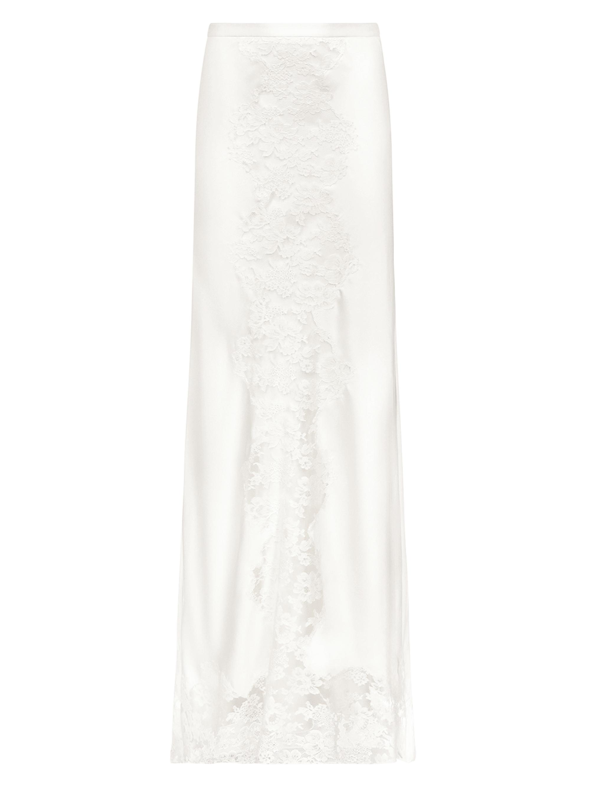 TWP Women's Stretch-Silk Lace Floor-Length Maxi Skirt -