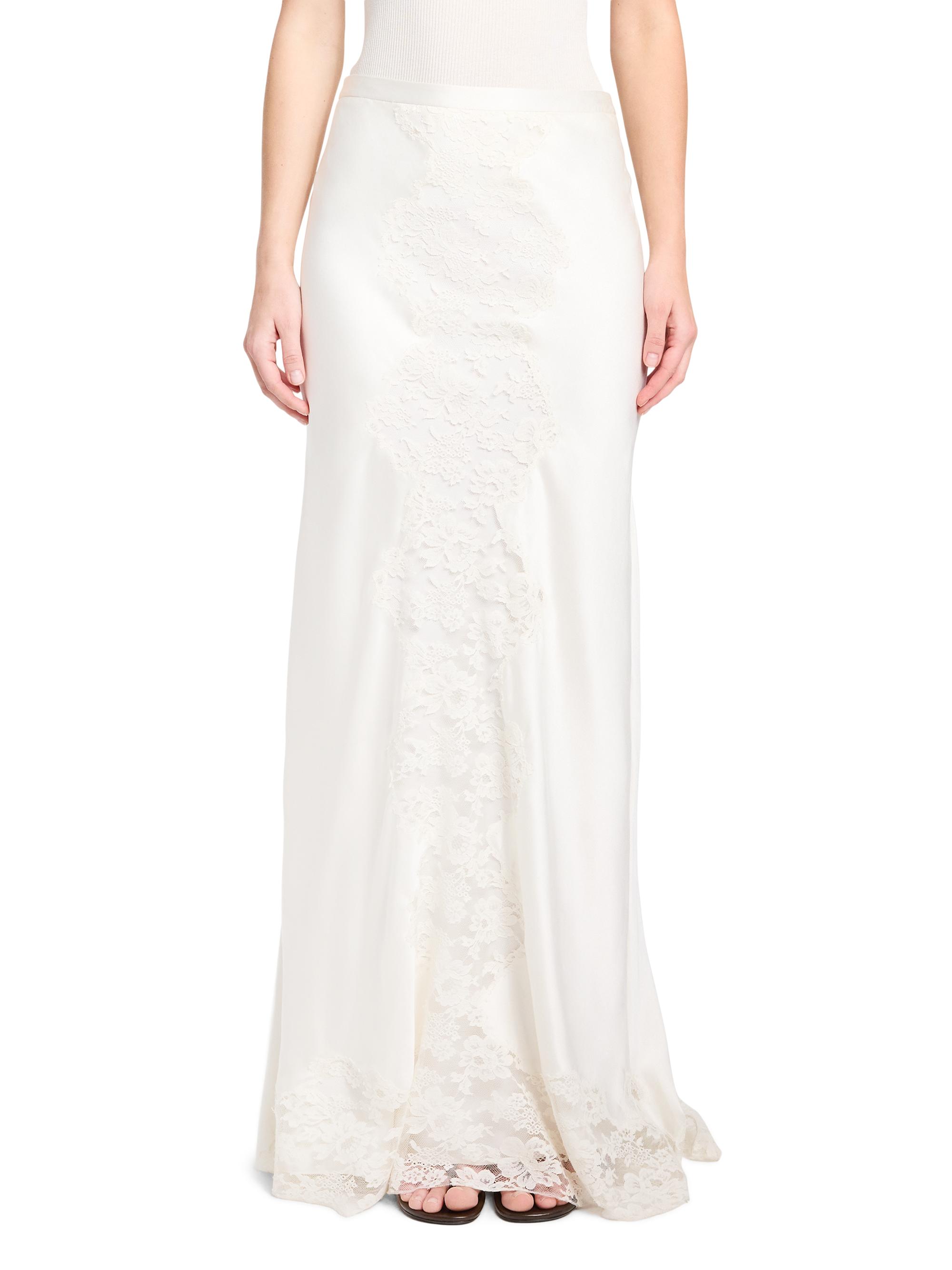 TWP Women's Stretch-Silk Lace Floor-Length Maxi Skirt - | Thumbnail 3
