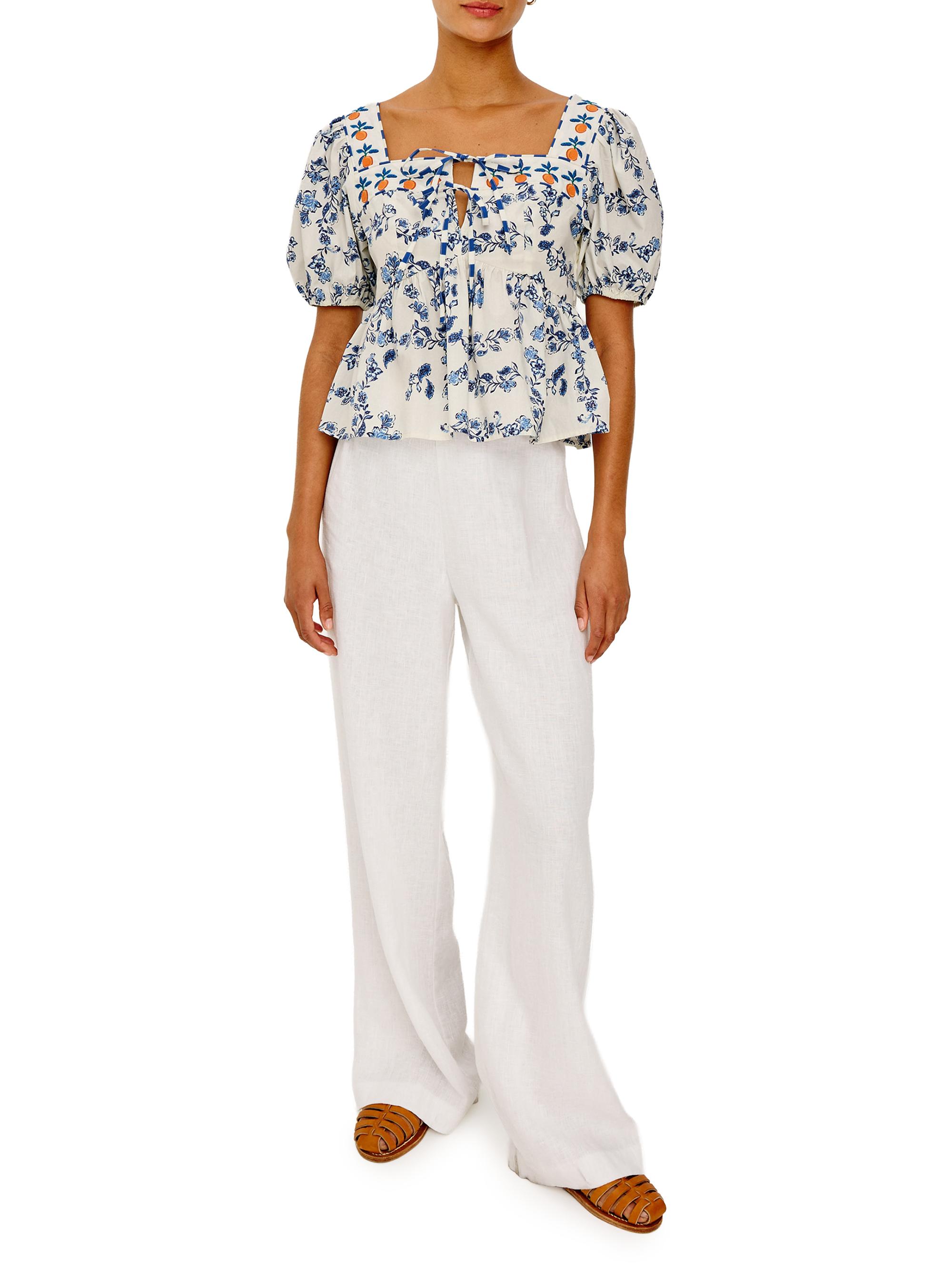 Rails Women's Presley Ceramic Floral Cotton Top - Ceramic Floral | Thumbnail 2