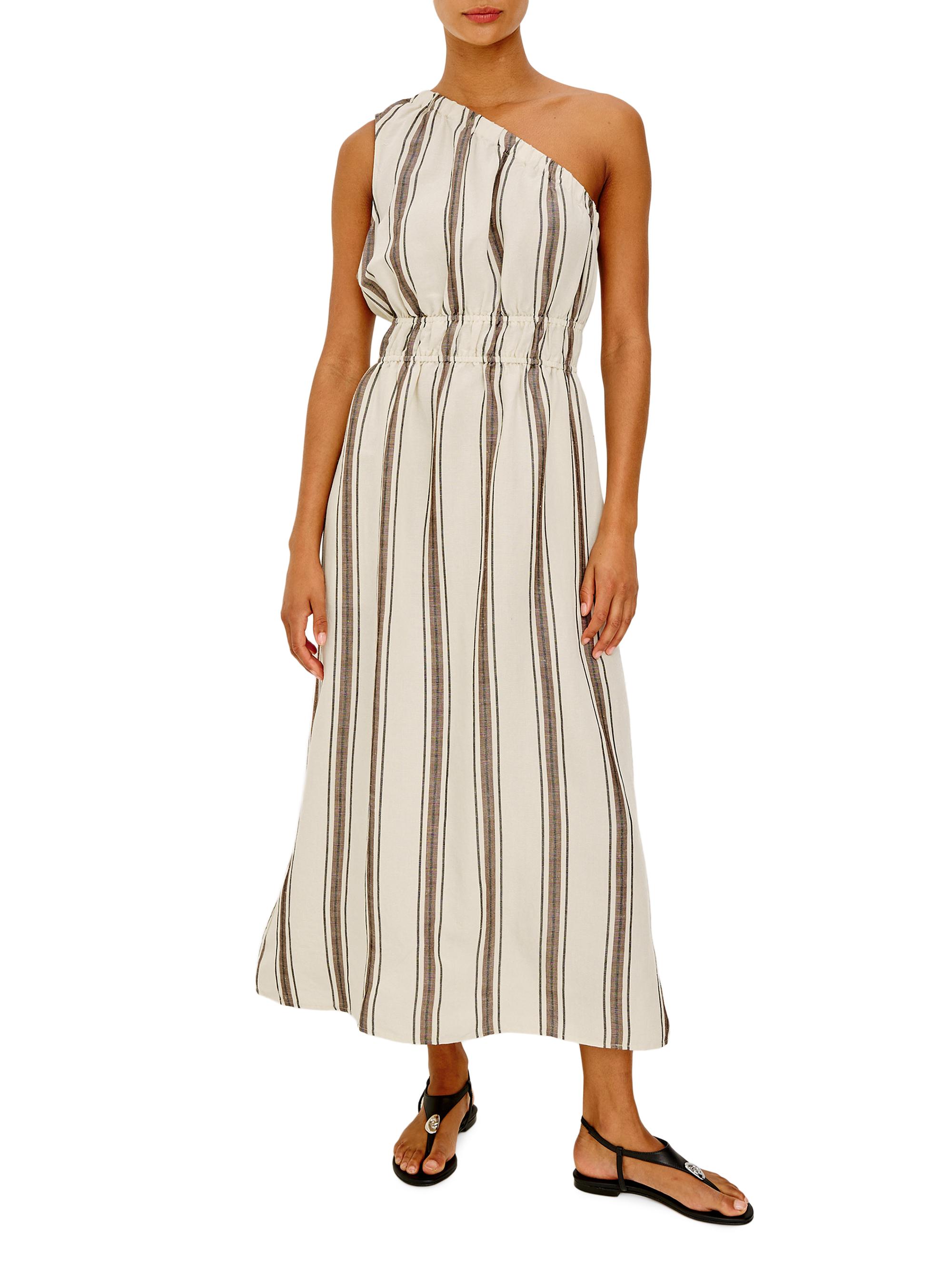 Rails Women's Selani Striped Linen-Blend Midi Dress - Sequoia Stripe | Thumbnail 3