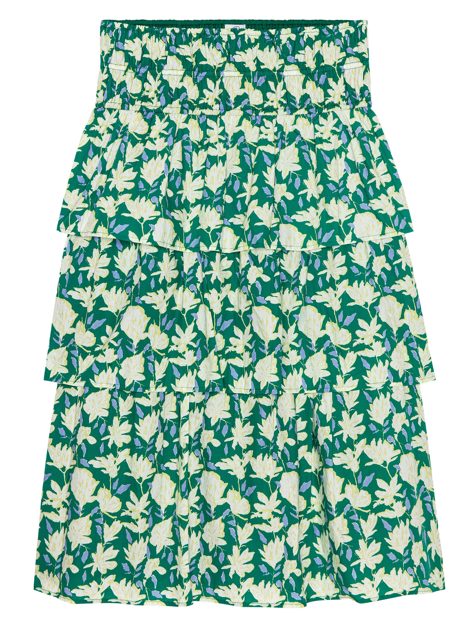 Rails Women's Belle Floral Cotton Midi Skirt - Green Mayflower
