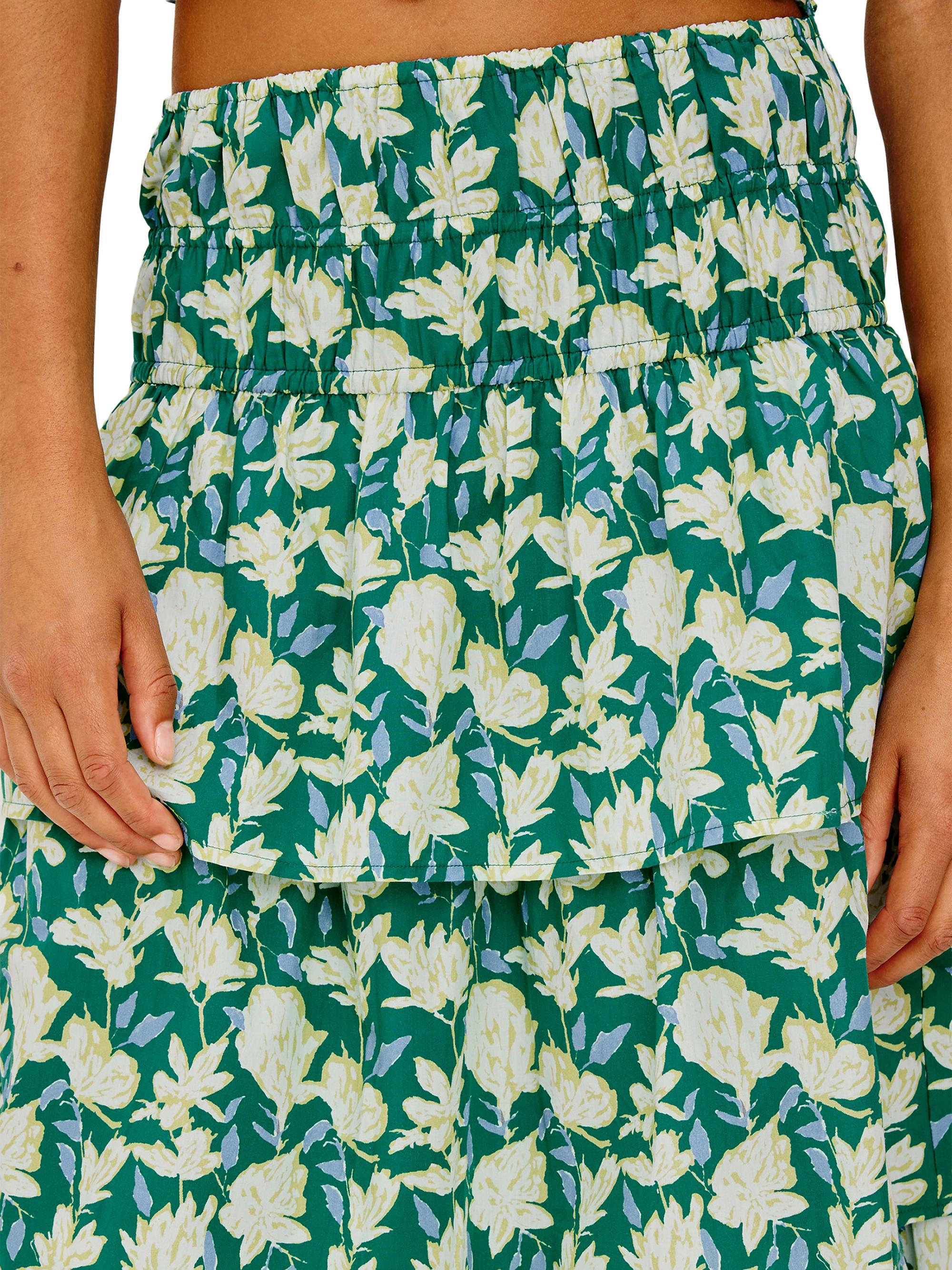 Rails Women's Belle Floral Cotton Midi Skirt - Green Mayflower | Thumbnail 5