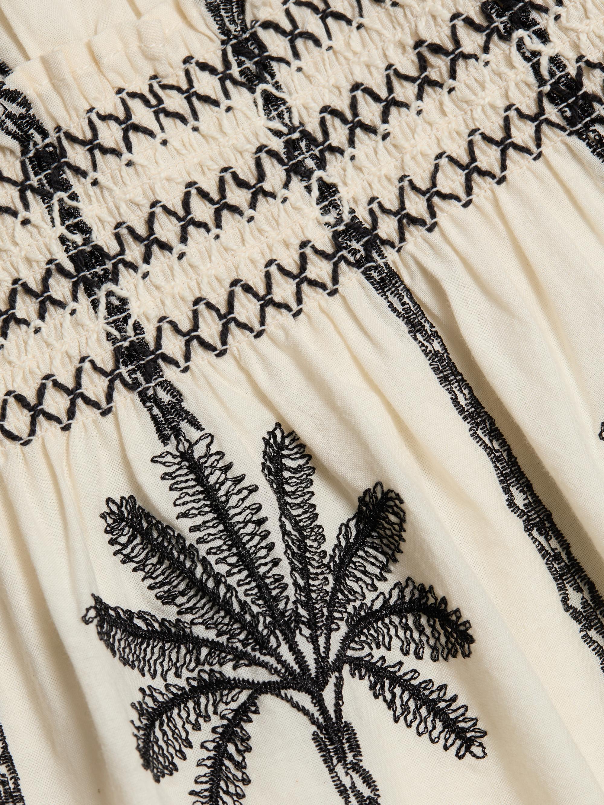 Rails Women's Loulou Embroidered Tiered Cotton Maxi Dress - Embroidered Palms | Thumbnail 7