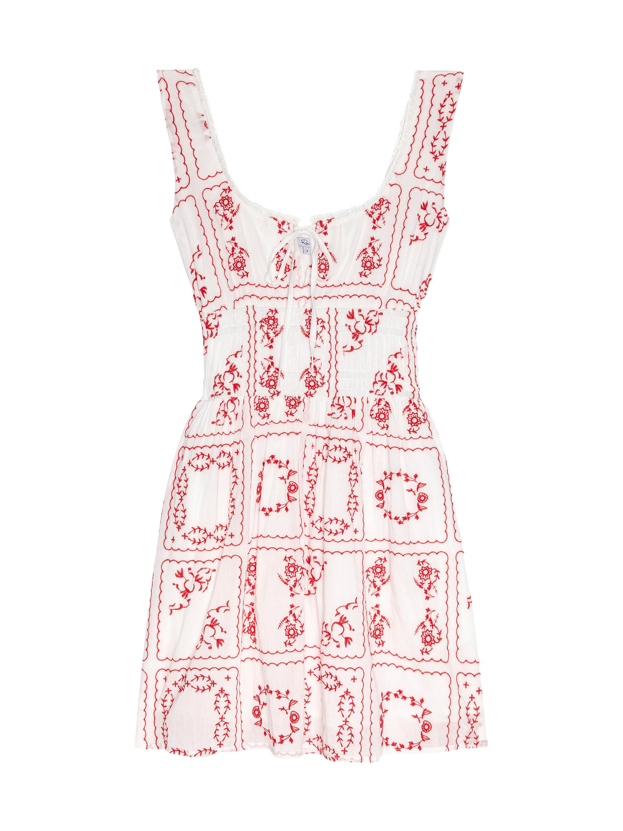 Rails Women's Cosette Embroidered Cotton Mini Dress -  Red Handkerchief