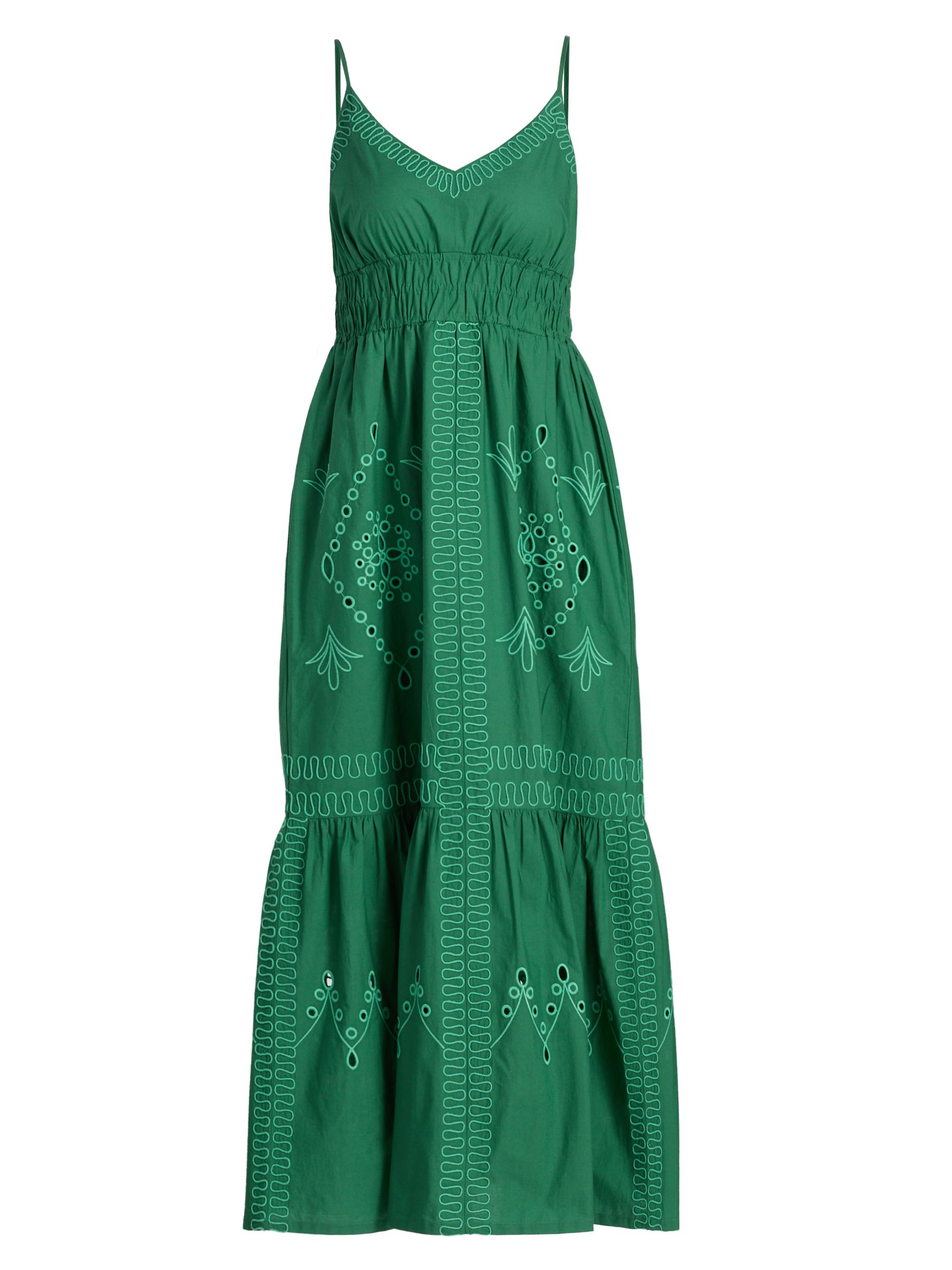 Rails Women's Blair Eyelet-Embroidered Cotton A-Line Midi-Dress - Clover