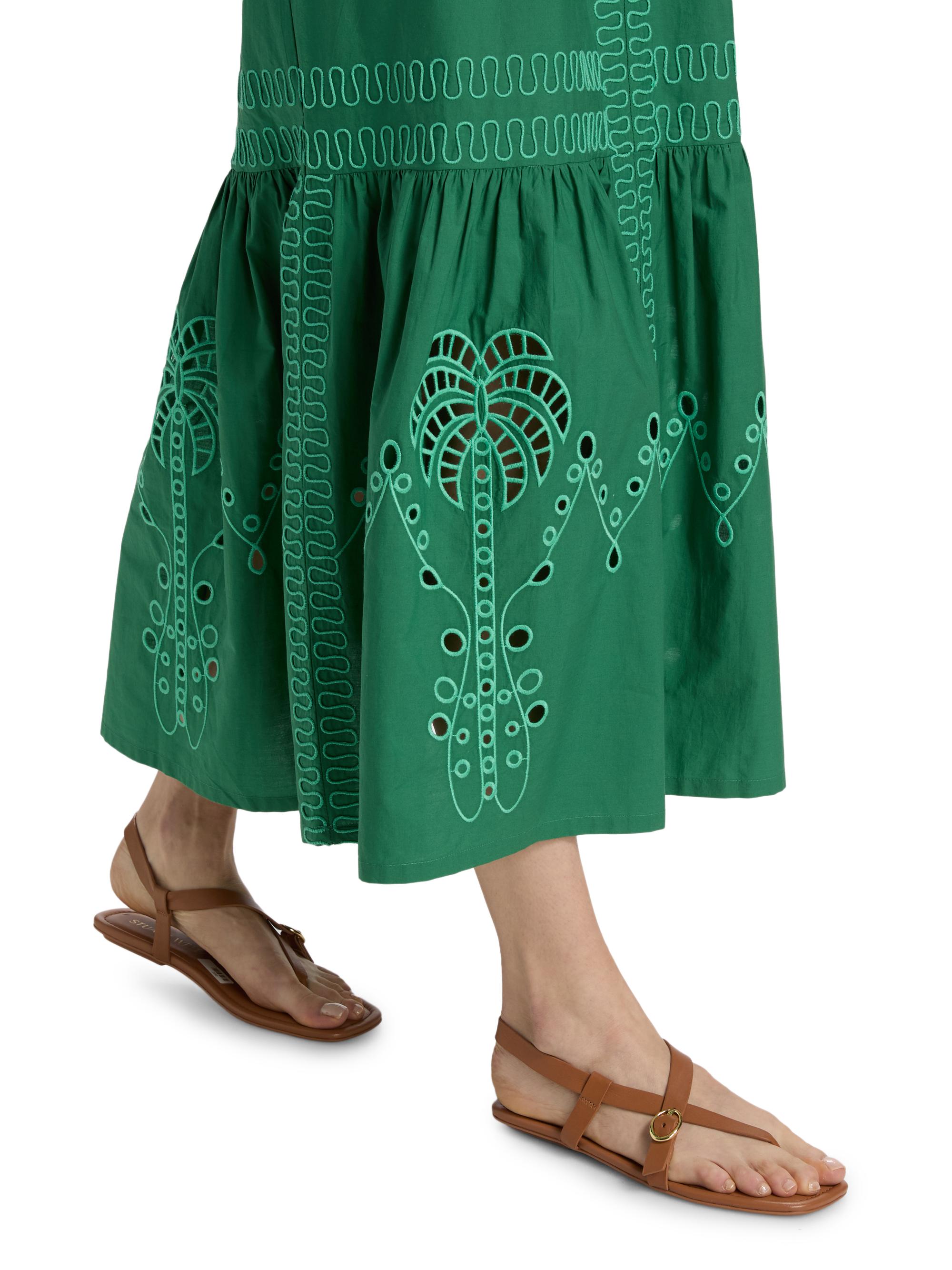 Rails Women's Blair Eyelet-Embroidered Cotton A-Line Midi-Dress - Clover | Thumbnail 6
