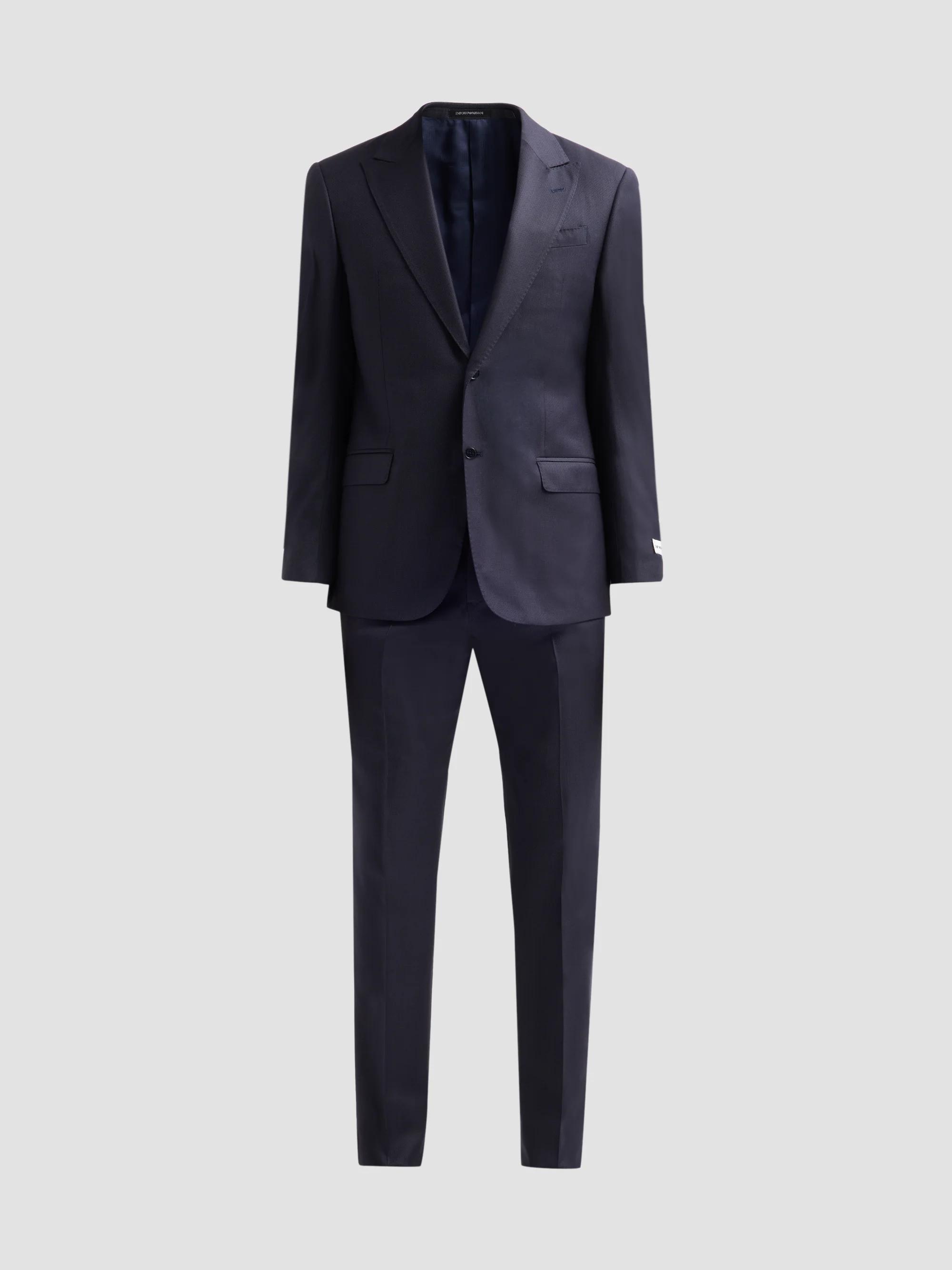 Emporio Armani Plaid Wool Single-Breasted Suit | Saks Fifth Avenue