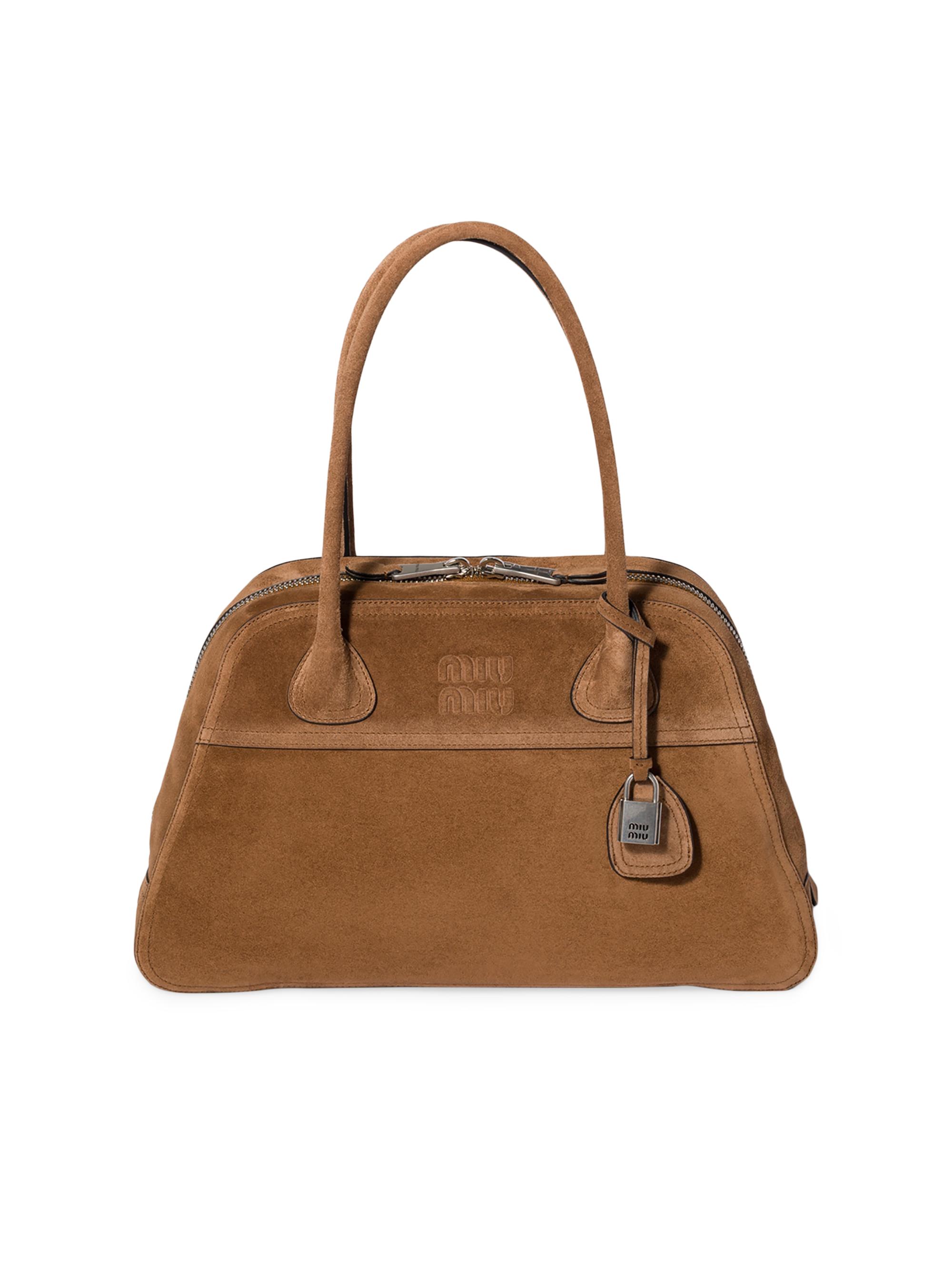 Miu Miu Women's Vivant Suede Shoulder Bag - Brown