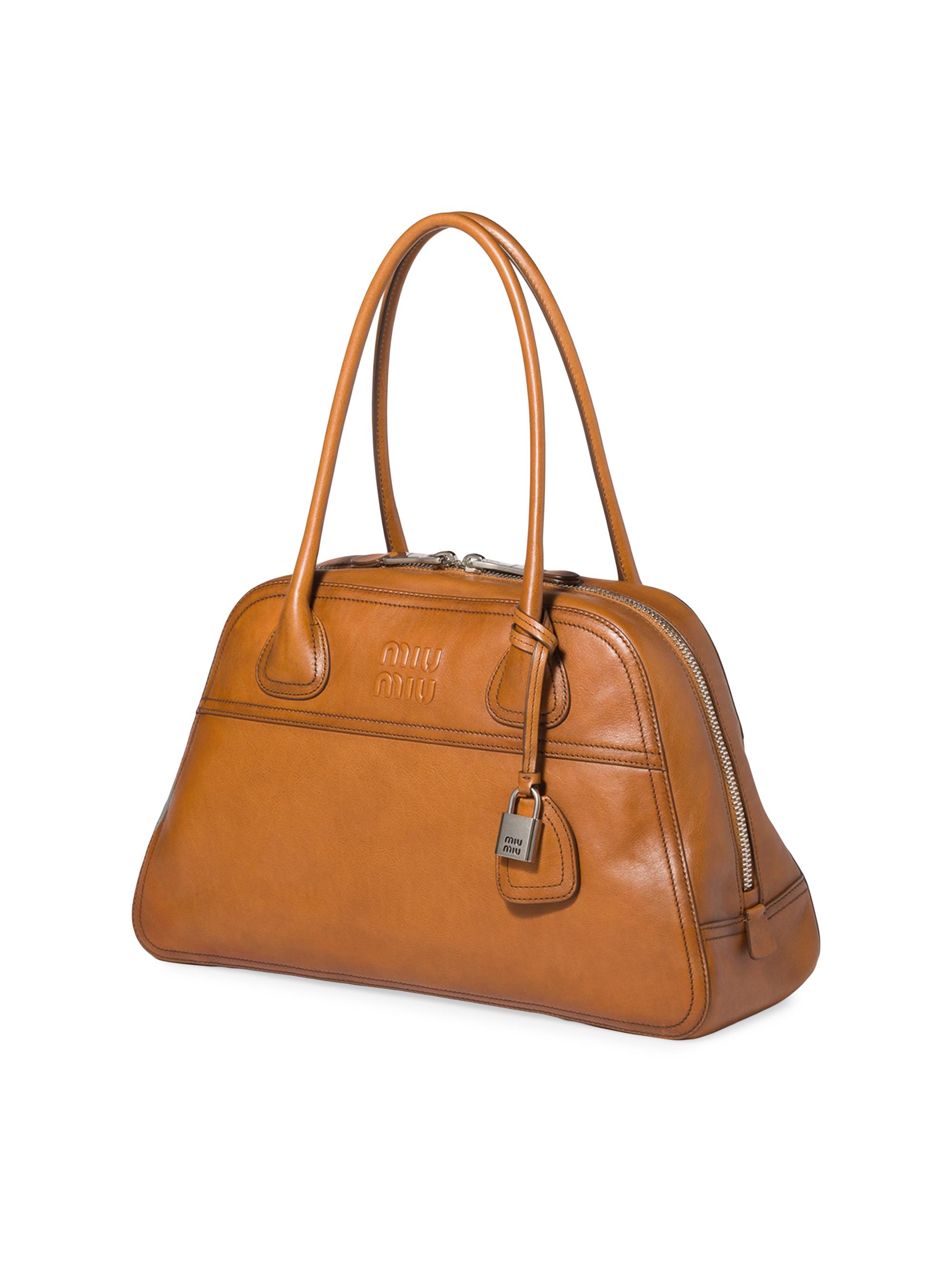 小物 miu.miu.1122 Miu Miu Vivant Leather Shoulder Bag | Saks Fifth Avenue
