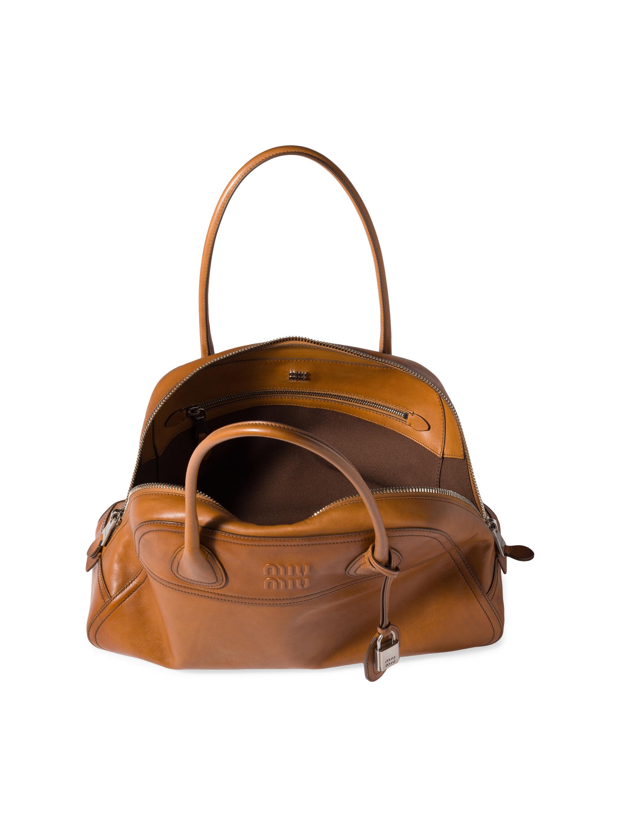 Miu Miu Vivant Leather Shoulder Bag | Saks Fifth Avenue