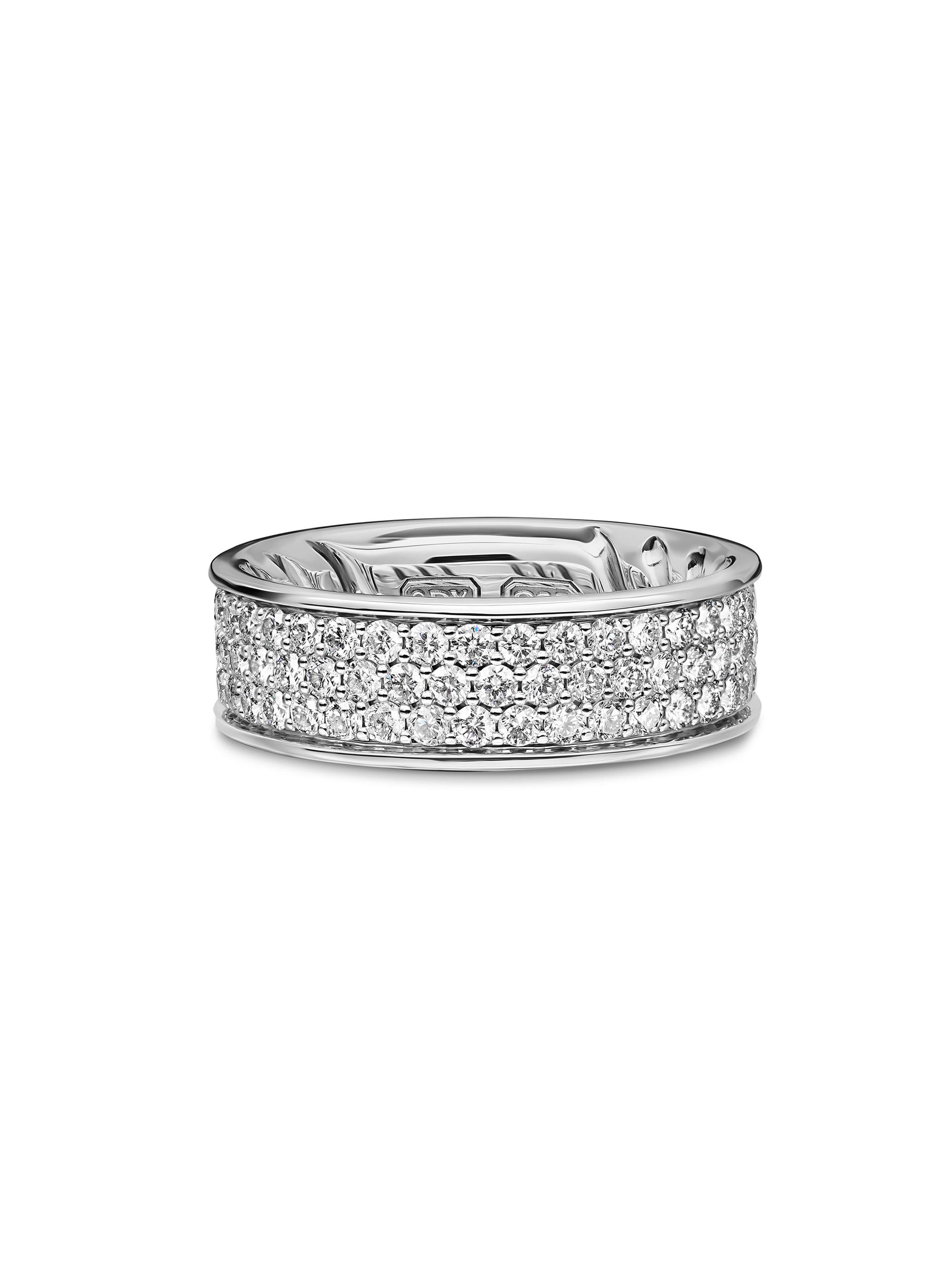 David Yurman Men's Streamline Band Ring in Sterling Silver - Black Diamond - Men's Jewelry And Watches