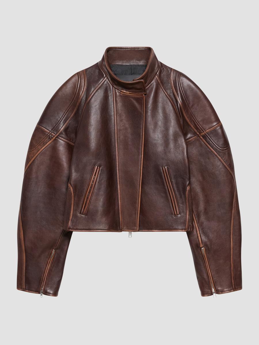 Helmut Lang Leather Saddle Jacket Saddle In Saddle