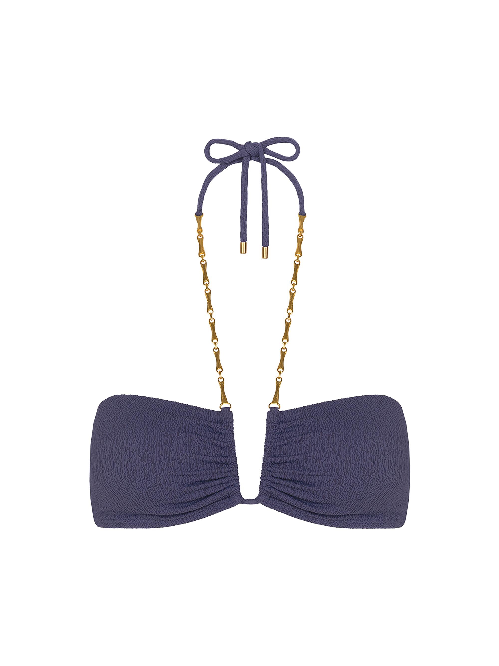 ViX by Paula Hermanny Women's Bell Carol Bikini Top - Blue