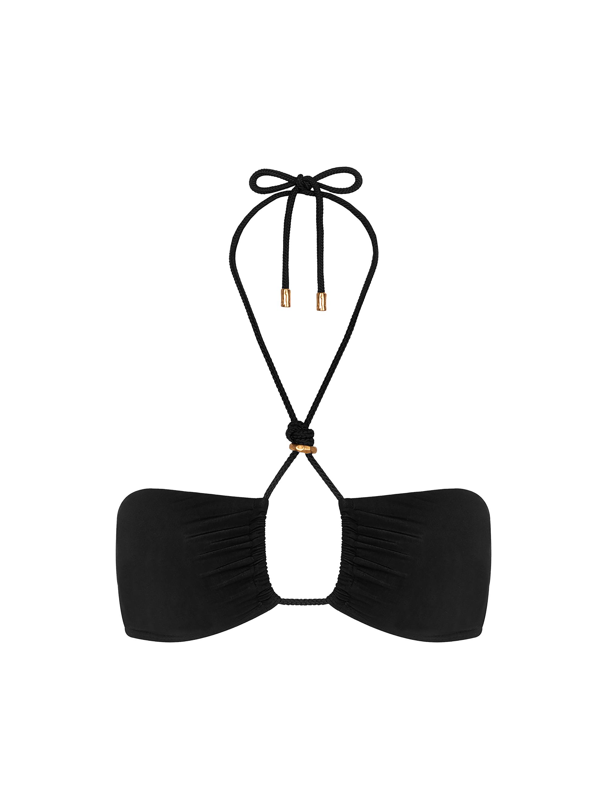 ViX by Paula Hermanny Women's Gal Isa Halter Bikini Top - Black