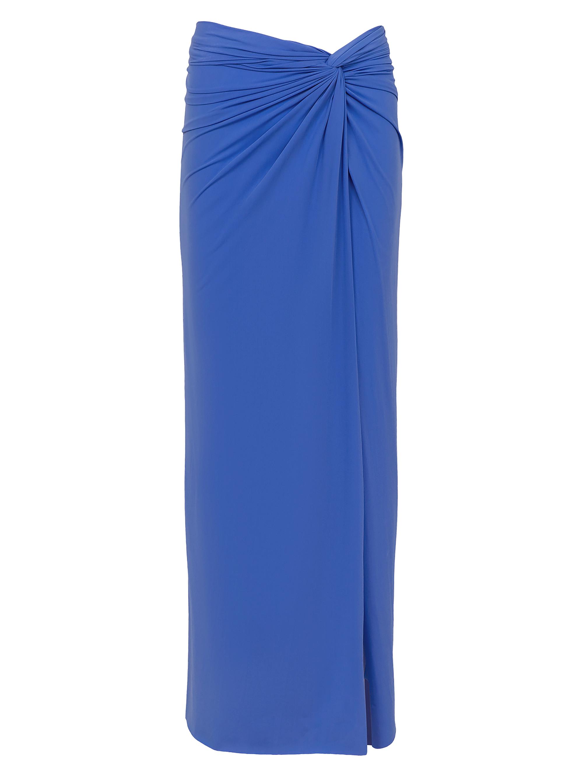 ViX by Paula Hermanny Women's Karen Side-Twist Midi-Skirt - Blue