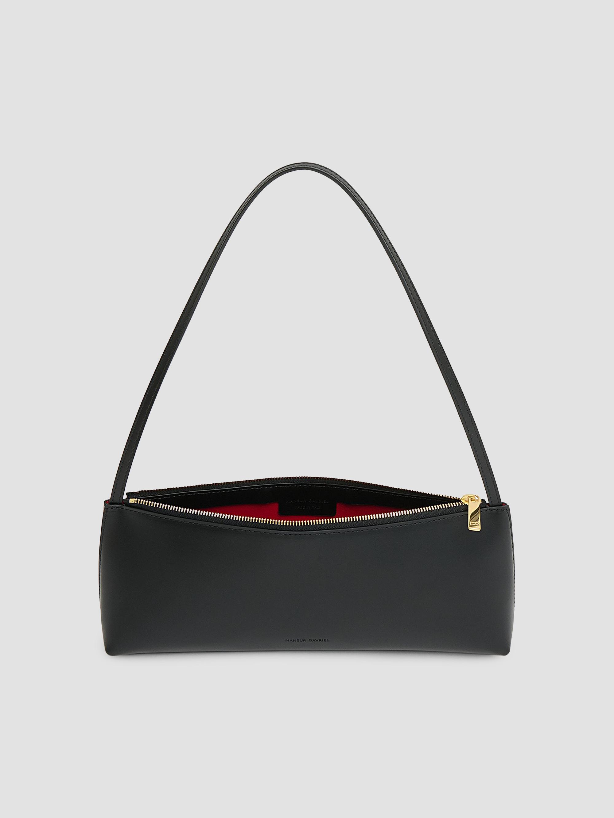 Mansur Gavriel Women's Gaia Leather Baguette - Black Flamma | Thumbnail 3