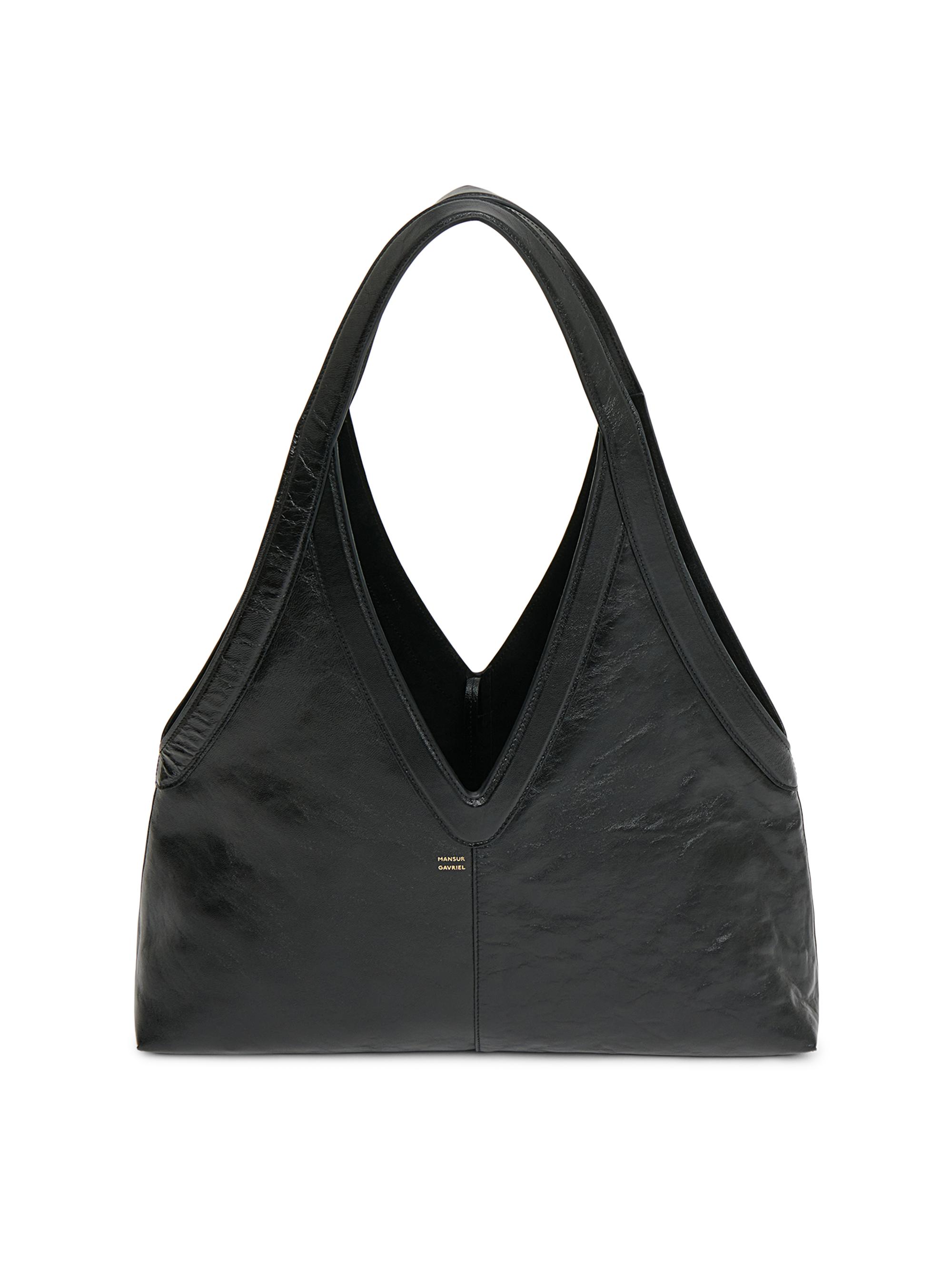 Mansur Gavriel Women's  Logo Soft Tote Bag - Black | Thumbnail 3