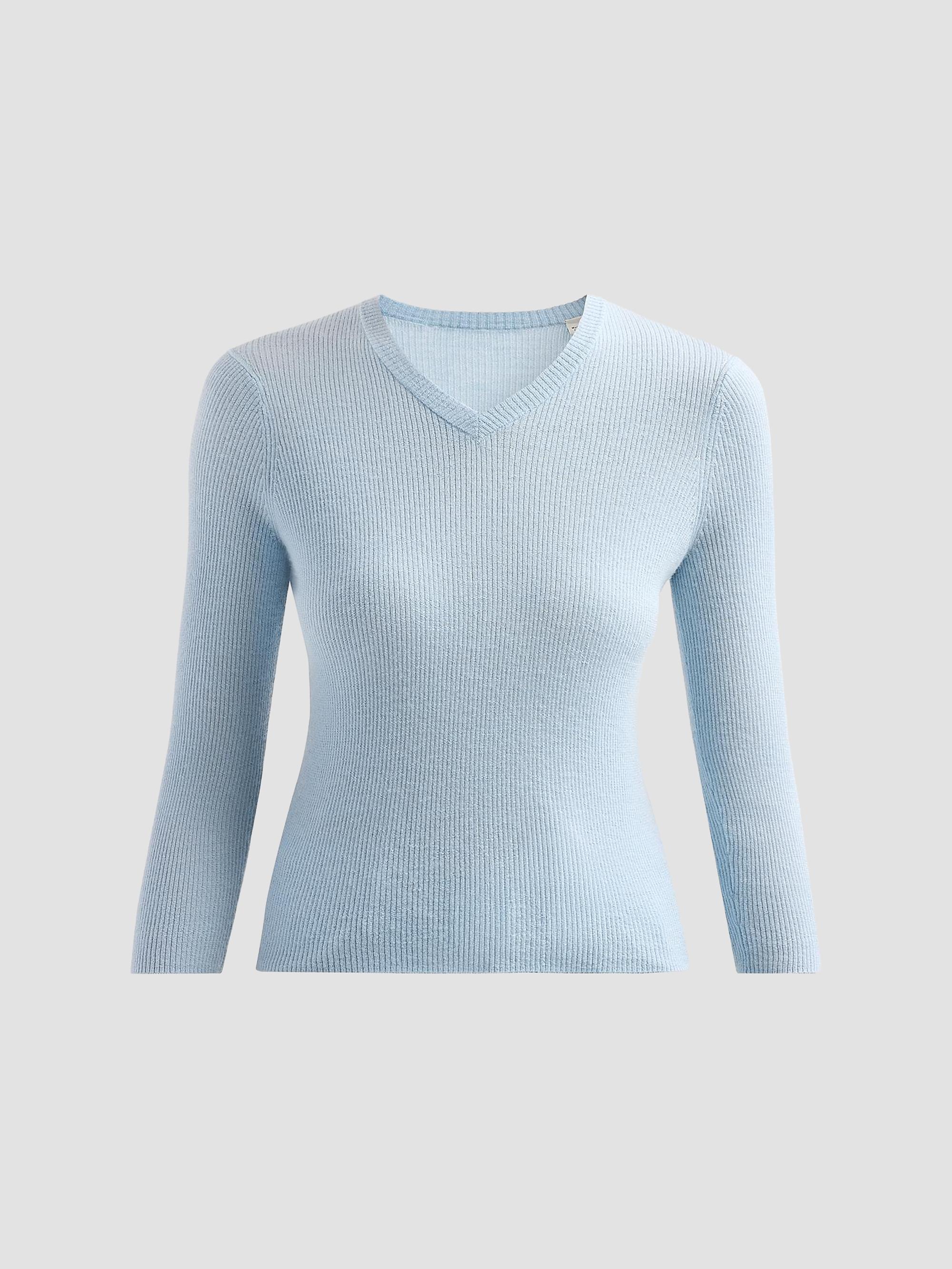 Vince Cashmere-Silk V-Neck Top | Saks Fifth Avenue