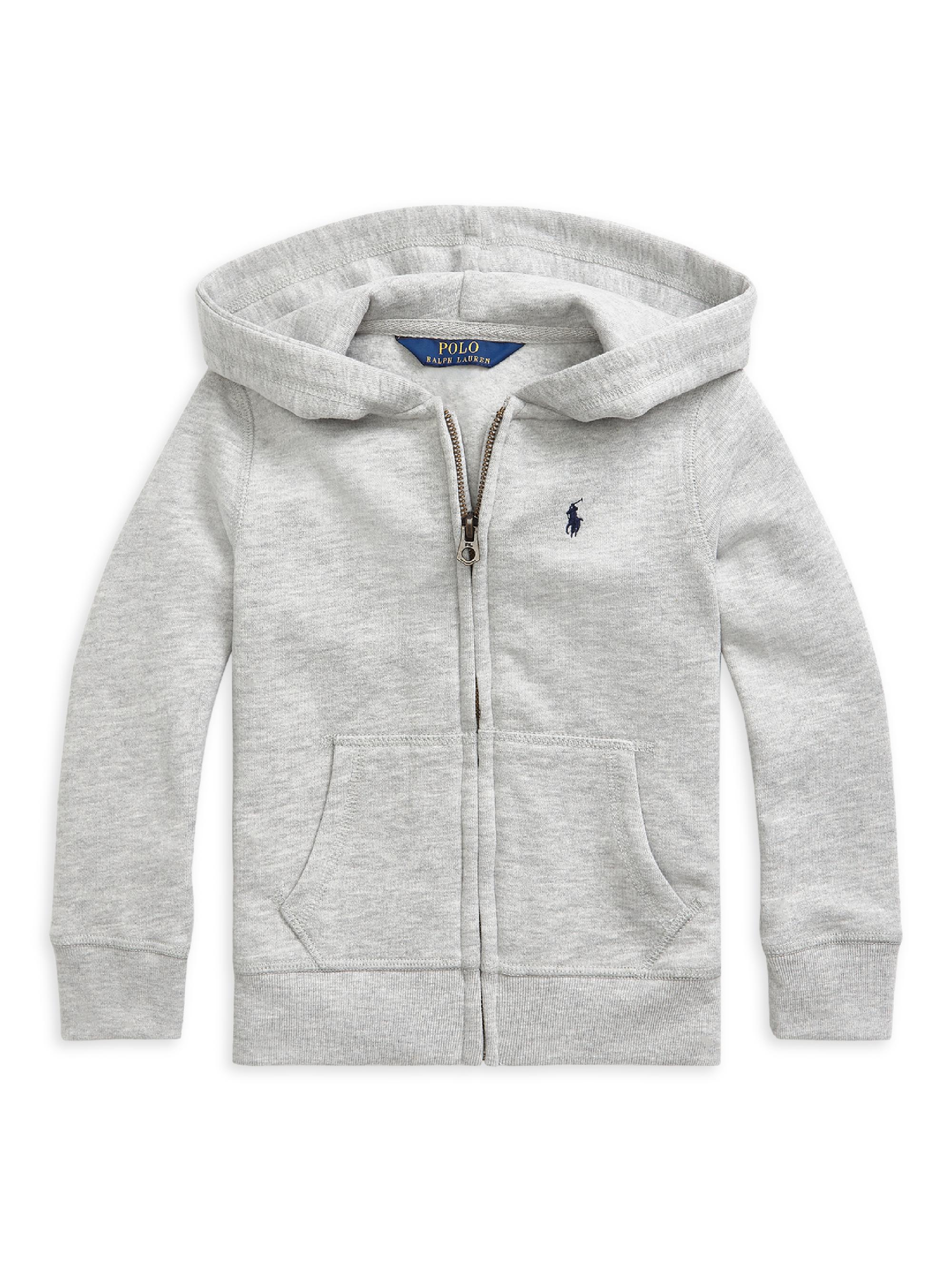 Polo Ralph Lauren Little Girl's Fleece Hoodie - Andover Heather