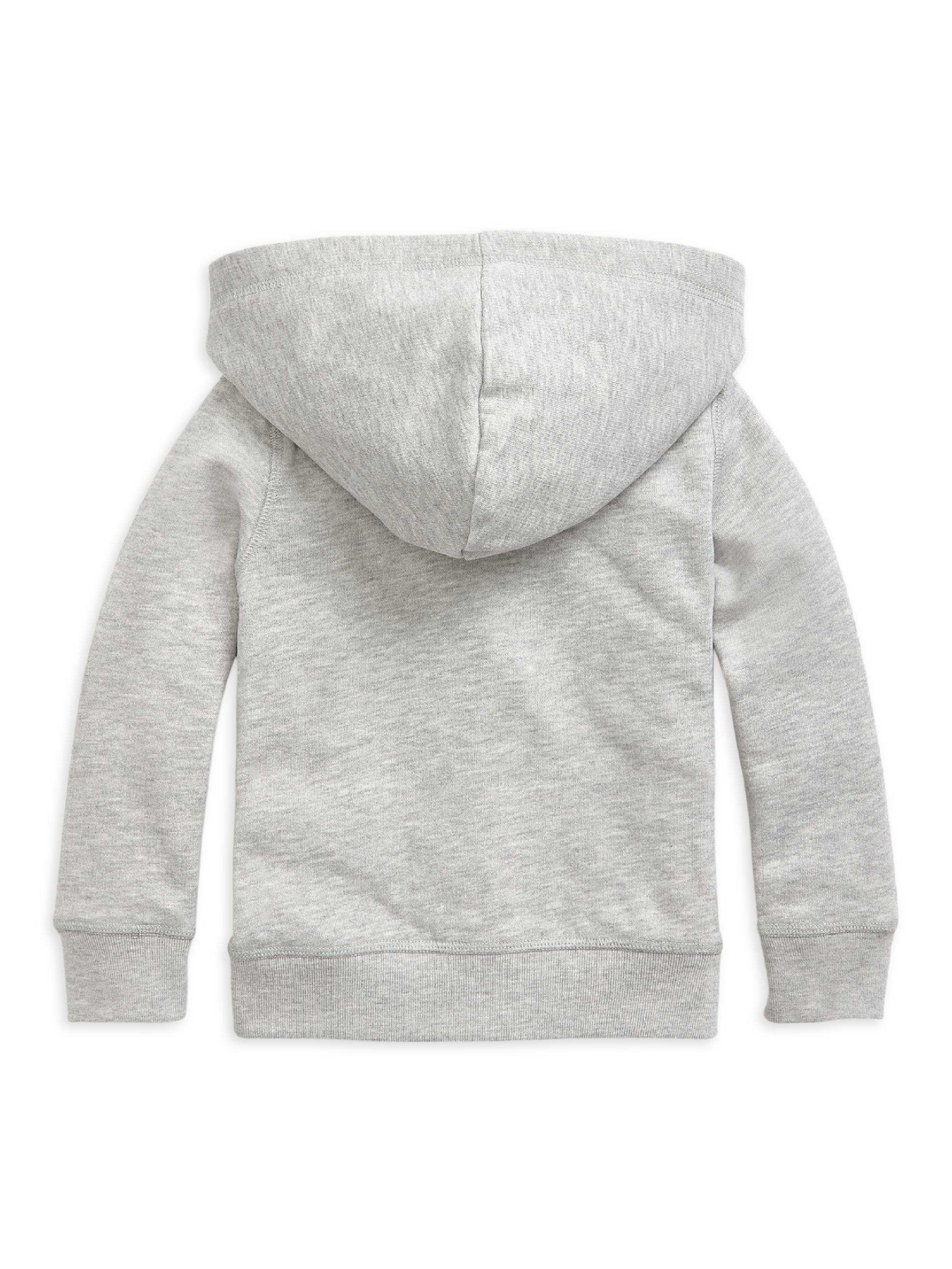 Polo Ralph Lauren Little Girl's Fleece Hoodie - Andover Heather | Thumbnail 2