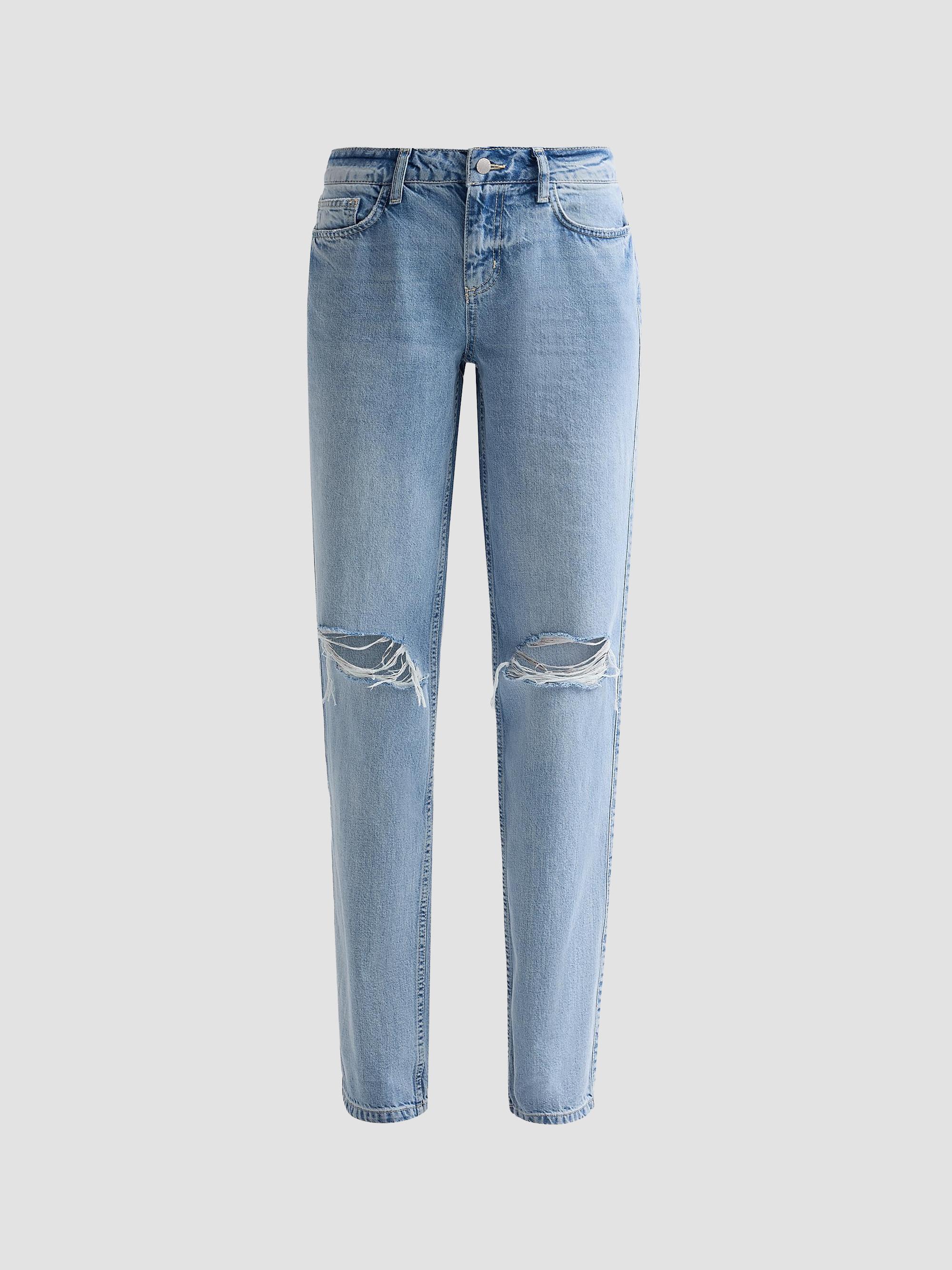 L'AGENCE Women's Ashby Slouch Straight-Leg Jeans - Fontana Destruct | Thumbnail 6