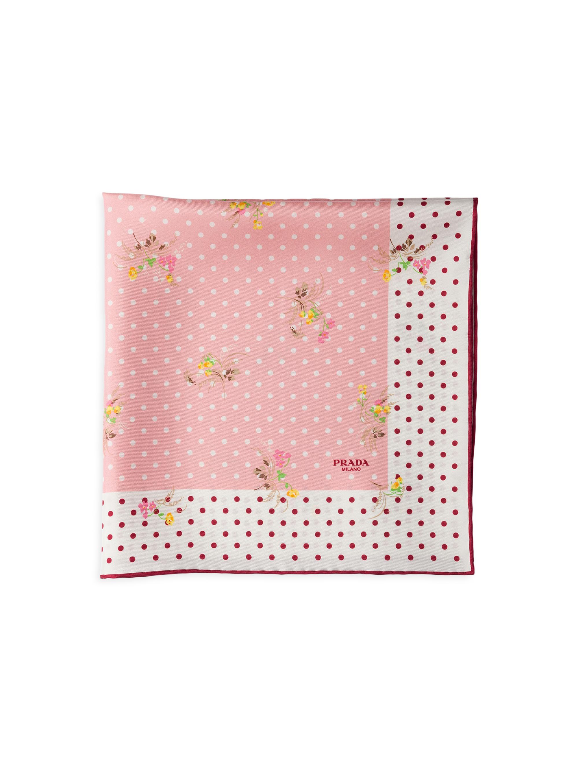 Prada Printed Silk Twill Scarf | Saks Fifth Avenue