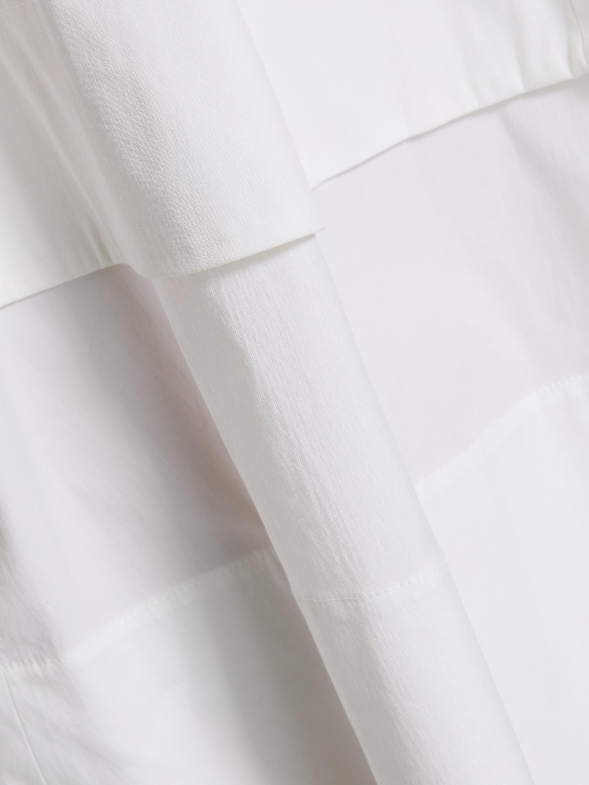 Lela Rose Women's Poplin Flare-Sleeve Shirtdress - White | Thumbnail 7
