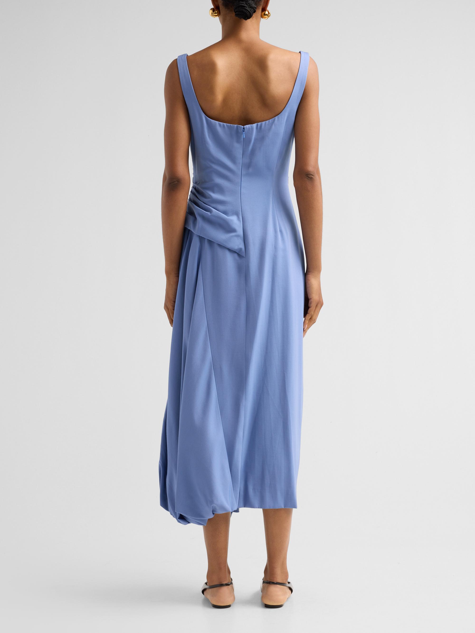 Lela Rose Women's Faille Bubble Midi Dress - Bluebell | Thumbnail 3
