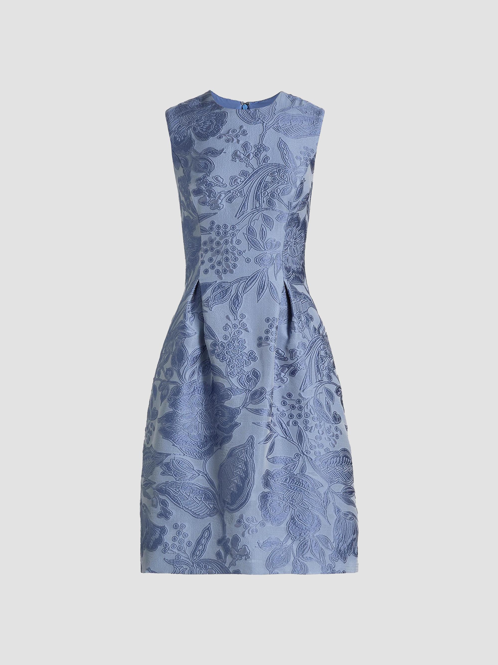 Lela Rose Women's Betsy Floral Fil Coupe Dress - Bluebell Multi